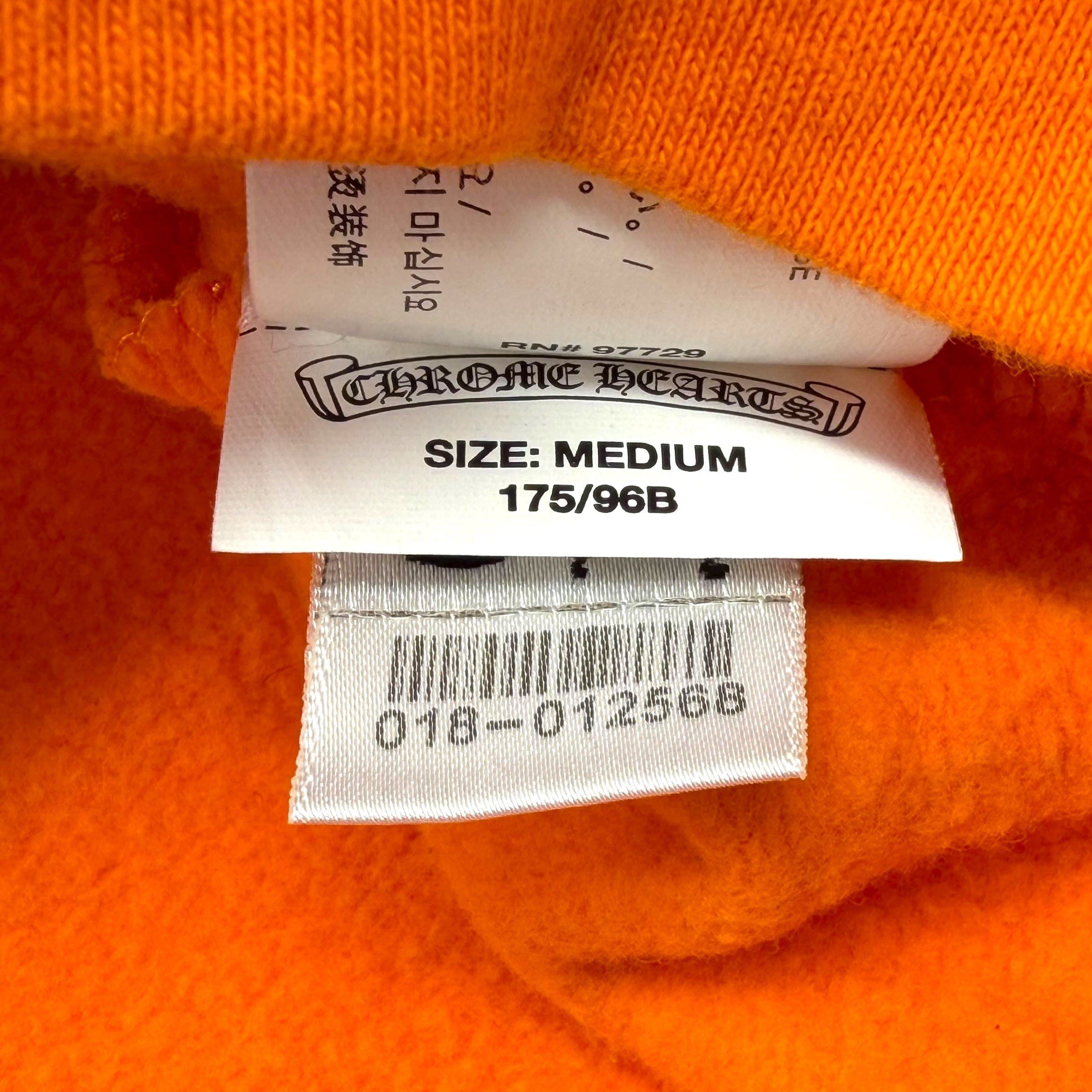 Chrome Hearts Chrome Hearts Off-White Scroll Orange Hoodie M Size US M / EU 48-50 / 2 - 8 Thumbnail