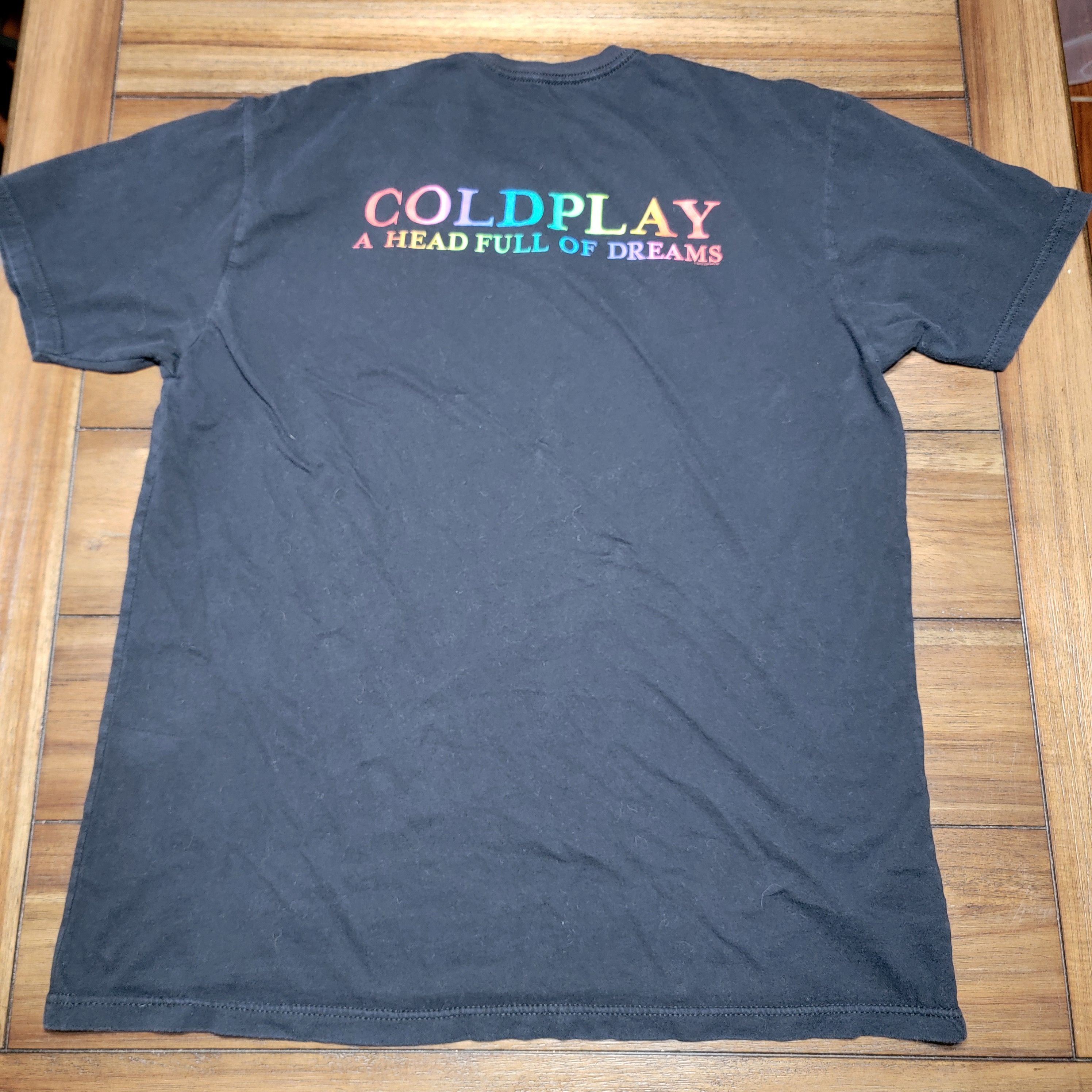 Other Coldplay SS Black Unisex Tee "A Head Full Of Dreams" Size L / US 10 / IT 46 - 3 Thumbnail
