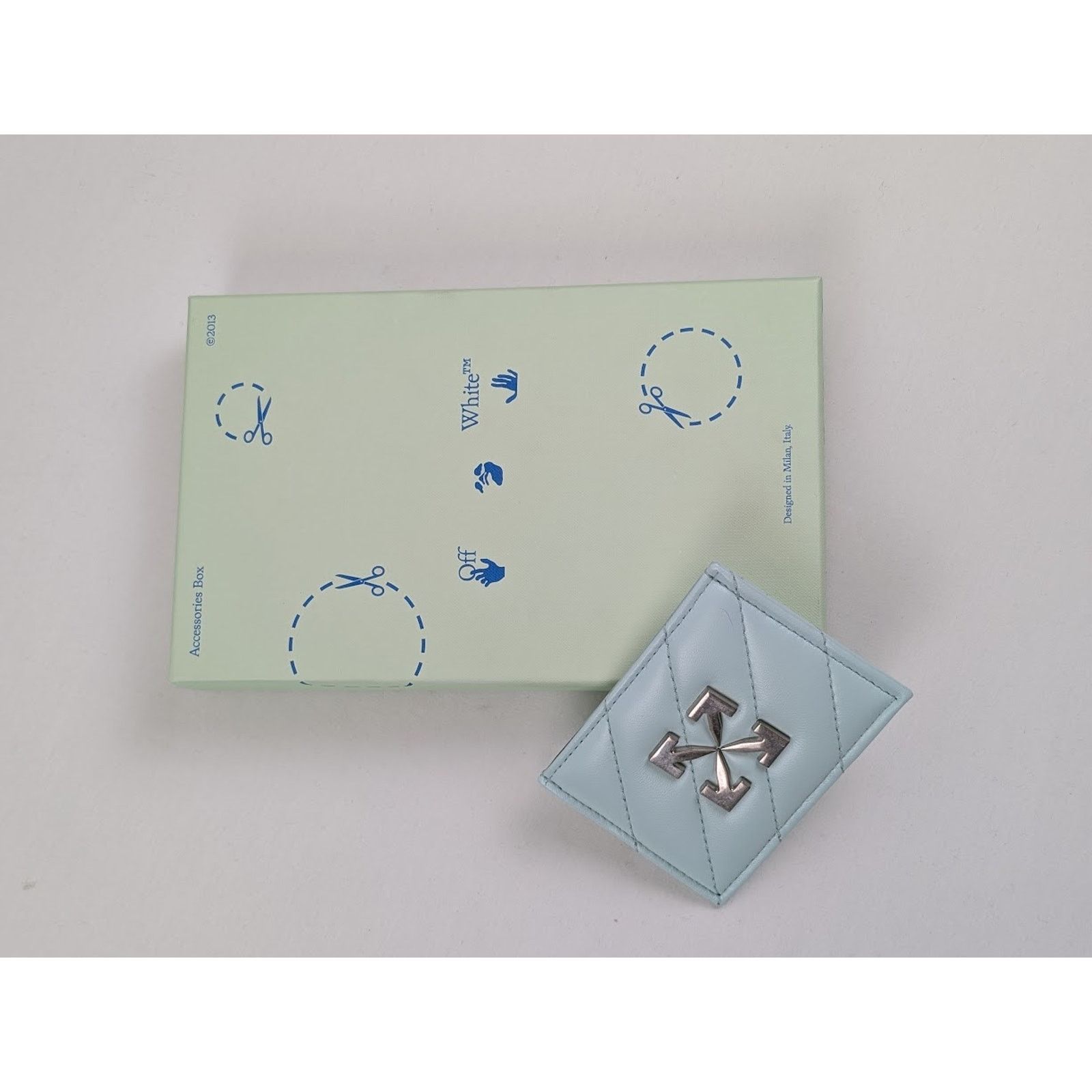 Off-White o1rshd1 DUP / Size: OS / Jack Hammer Card Case in Light Blue Size ONE SIZE - 8 Thumbnail