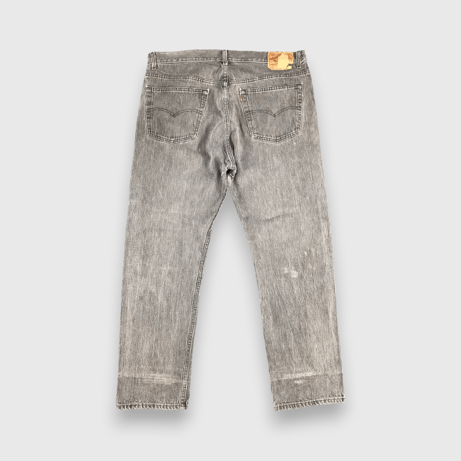 Levi's 90s Vintage Ripped Levis 501 Faded Black Jeans-J1426 Size US 39 - 2 Thumbnail