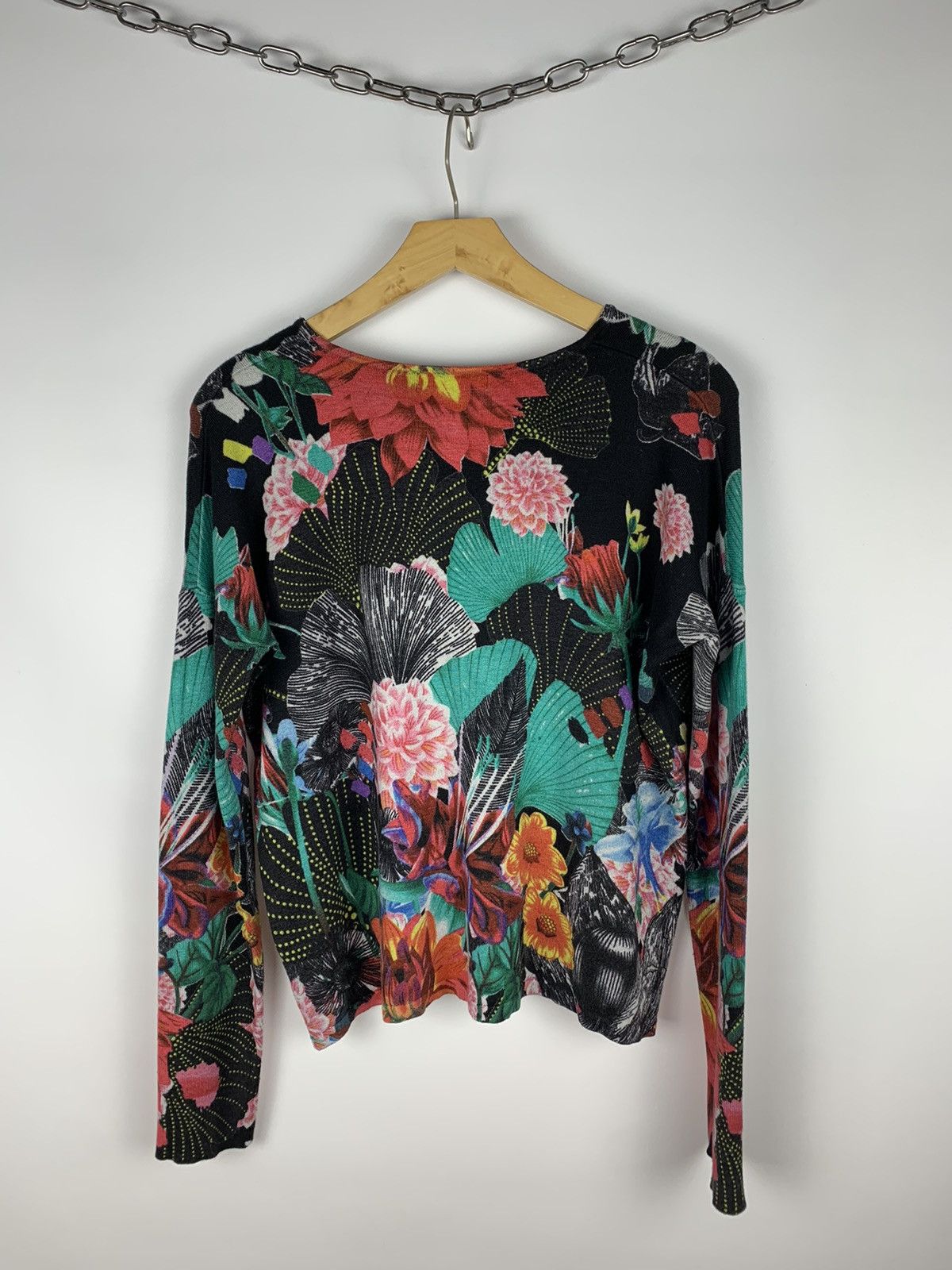 Desigual Desigual Flower Pattern Sweater Long Sleeve Multicolor Y2K Size S / US 4 / IT 40 - 5 Thumbnail
