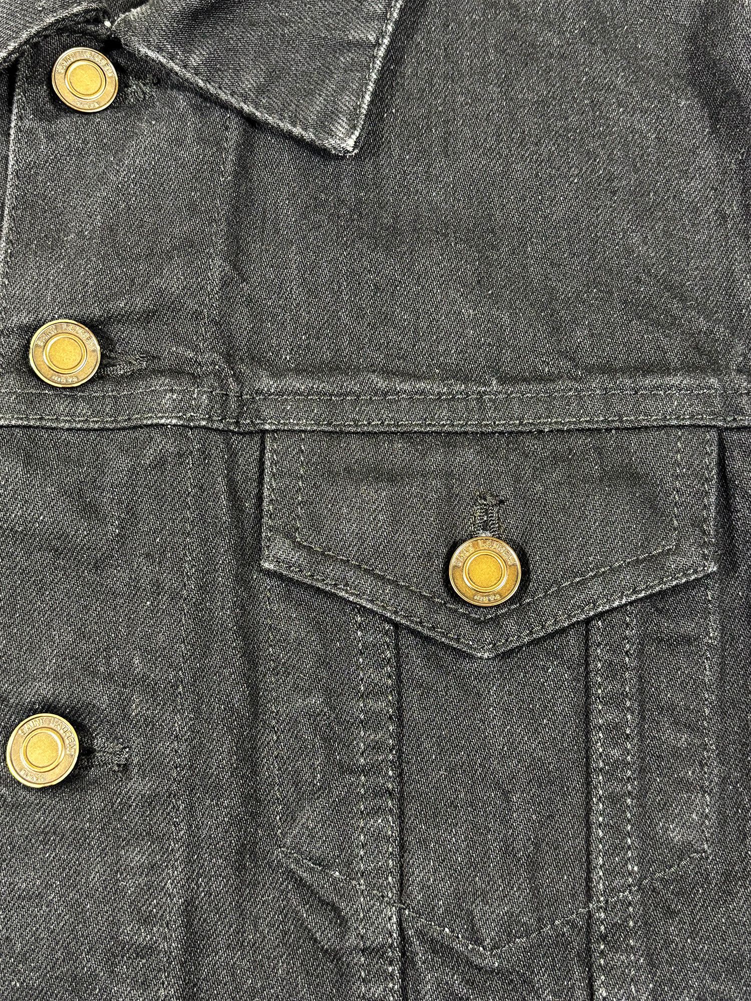 Saint Laurent Paris Classic Denim Jacket Black Size M Size US M / EU 48-50 / 2 - 7 Thumbnail