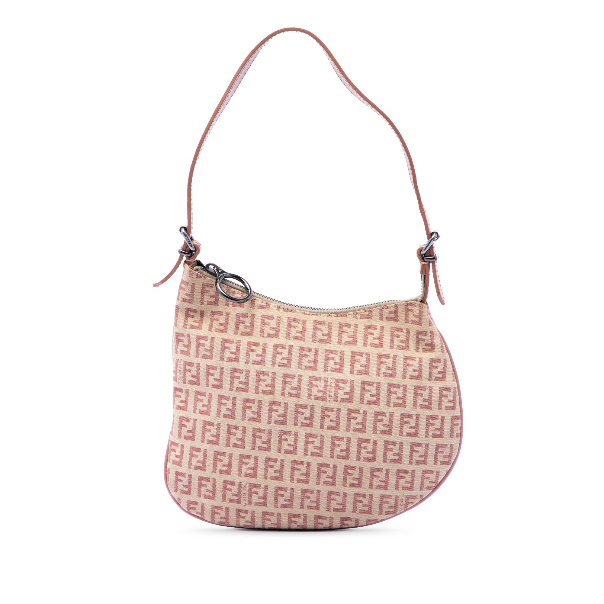 Fendi Zucchino Canvas Oyster Shoulder Bag Size ONE SIZE - 1 Thumbnail