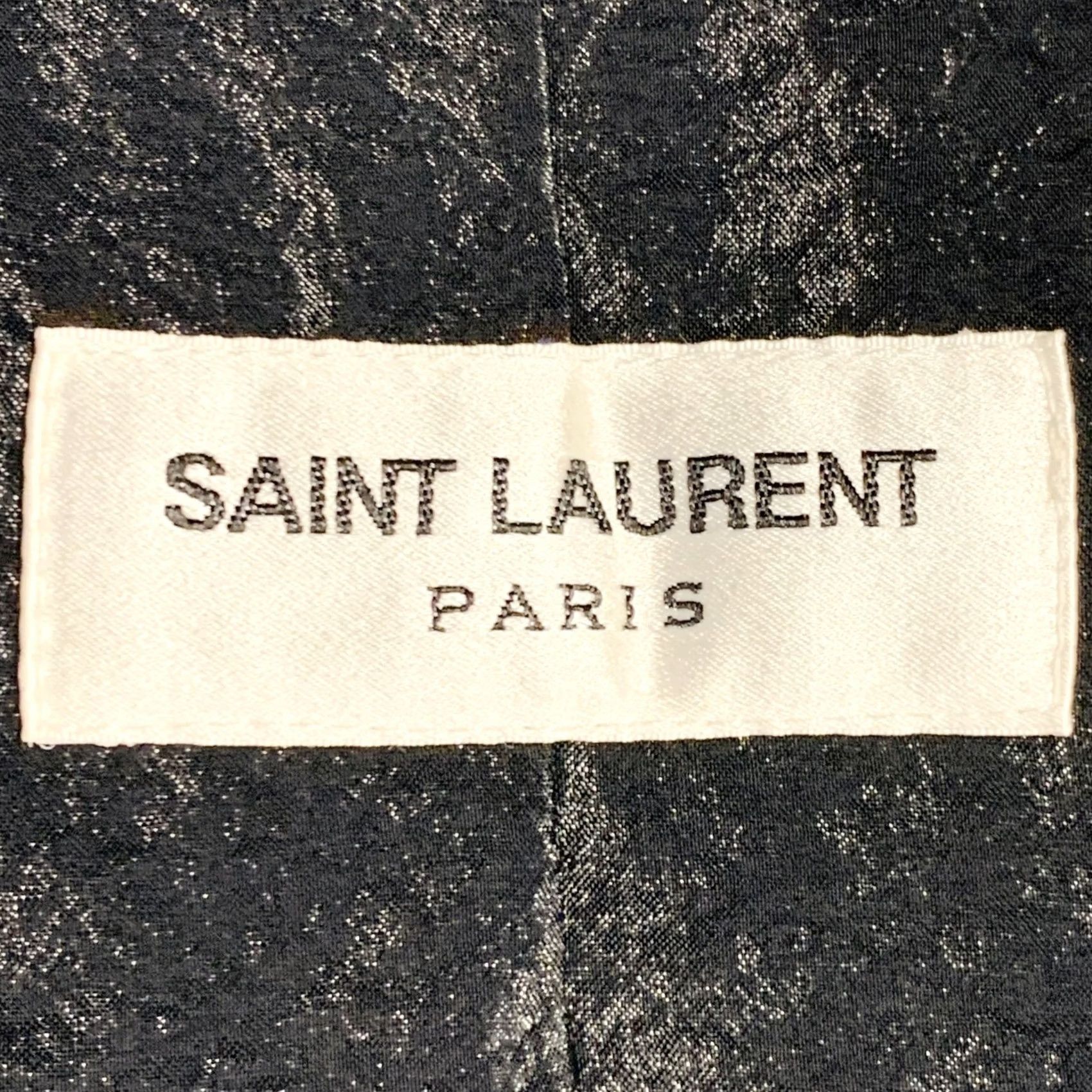 Yves Saint Laurent SAINT LAURENT Jacket Track Black White Viscose Blend Zip Up Size 40 Men Size US XXS / EU 40 - 6 Thumbnail