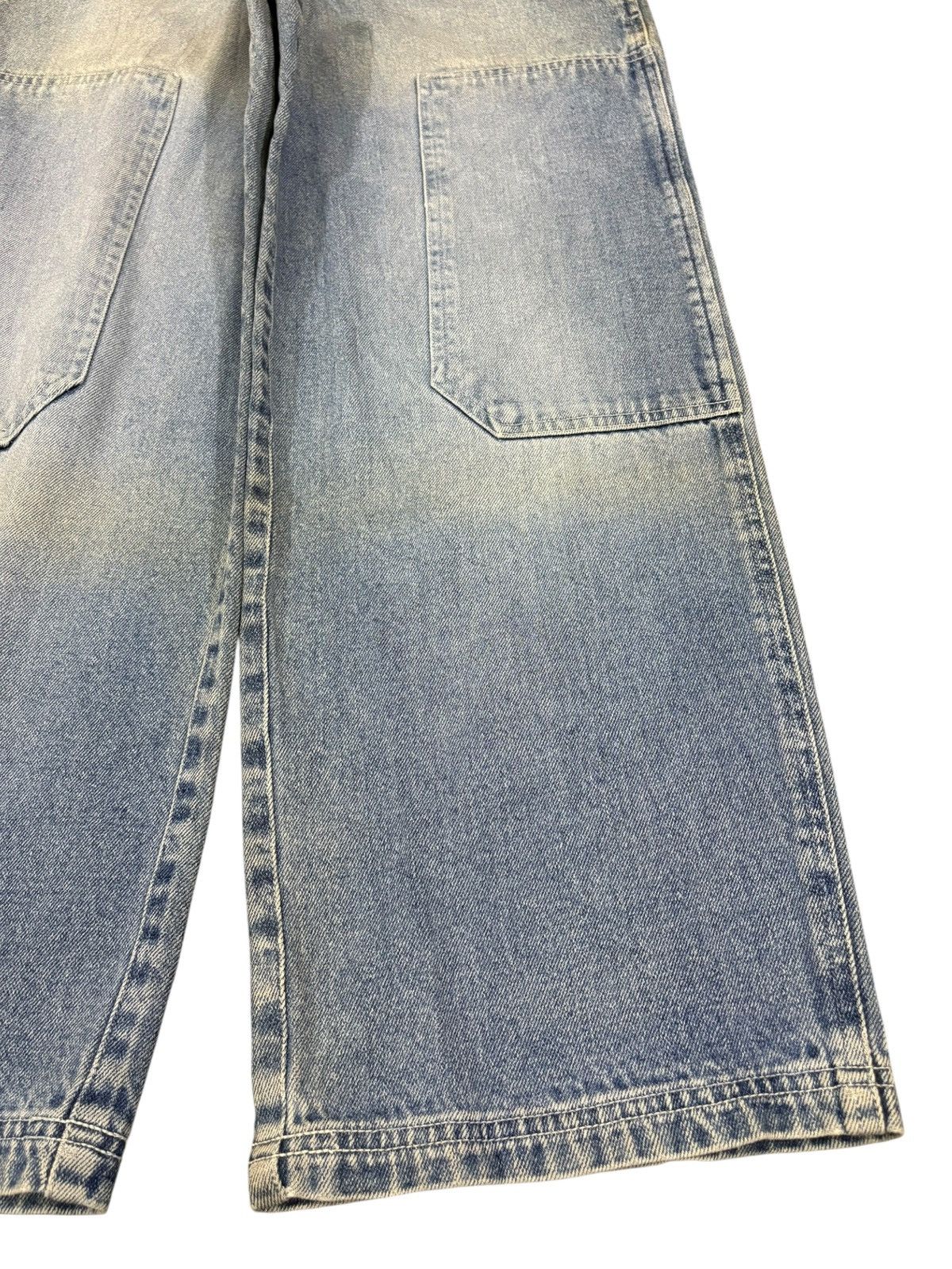 Other Vintage Japanese Double Knee Patches Carpenter Baggy Jeans Size US 26 / EU 42 - 7 Thumbnail