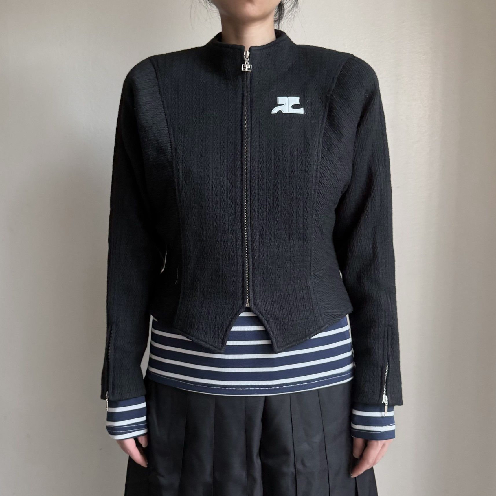 Courreges Courrèges Logo Patch Sculptural Batwing Jacket Size M / US 6-8 / IT 42-44 - 3 Thumbnail