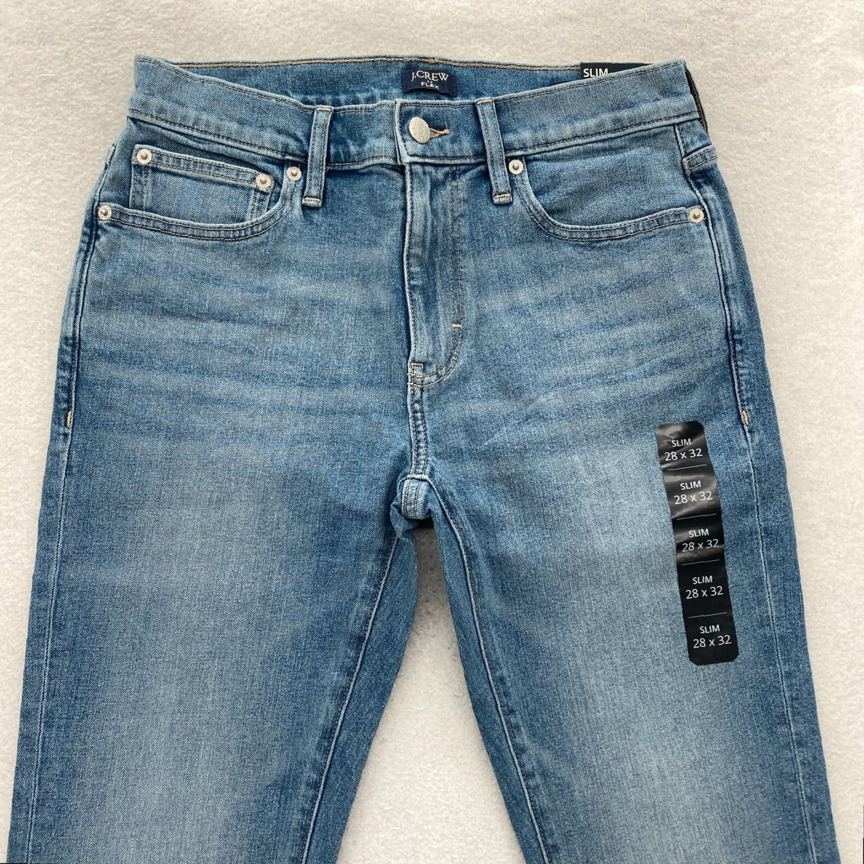 J.Crew J.CREW Flex Jeans Mens 28x32 Slim Straight Blue Denim Mid Rise Preppy Jeans Size US 28 / EU 44 - 2 Thumbnail