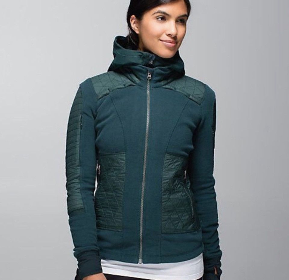 Lululemon LULULEMON FLEECY KEEN II QUILTED JACKET REMOVABLE HOOD Green Size S / US 4 / IT 40 - 7 Thumbnail