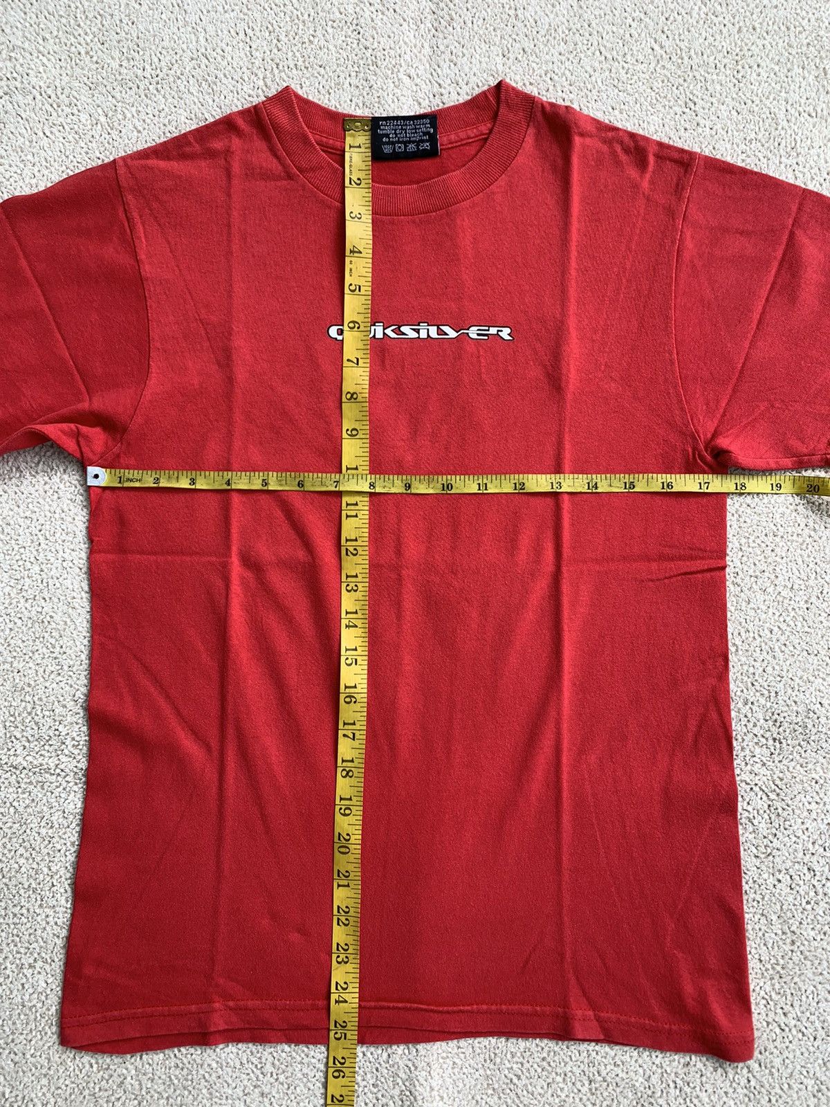 Quiksilver × Vintage Quiksilver vintage big back logo t-shirt tee Size US S / EU 44-46 / 1 - 8 Thumbnail