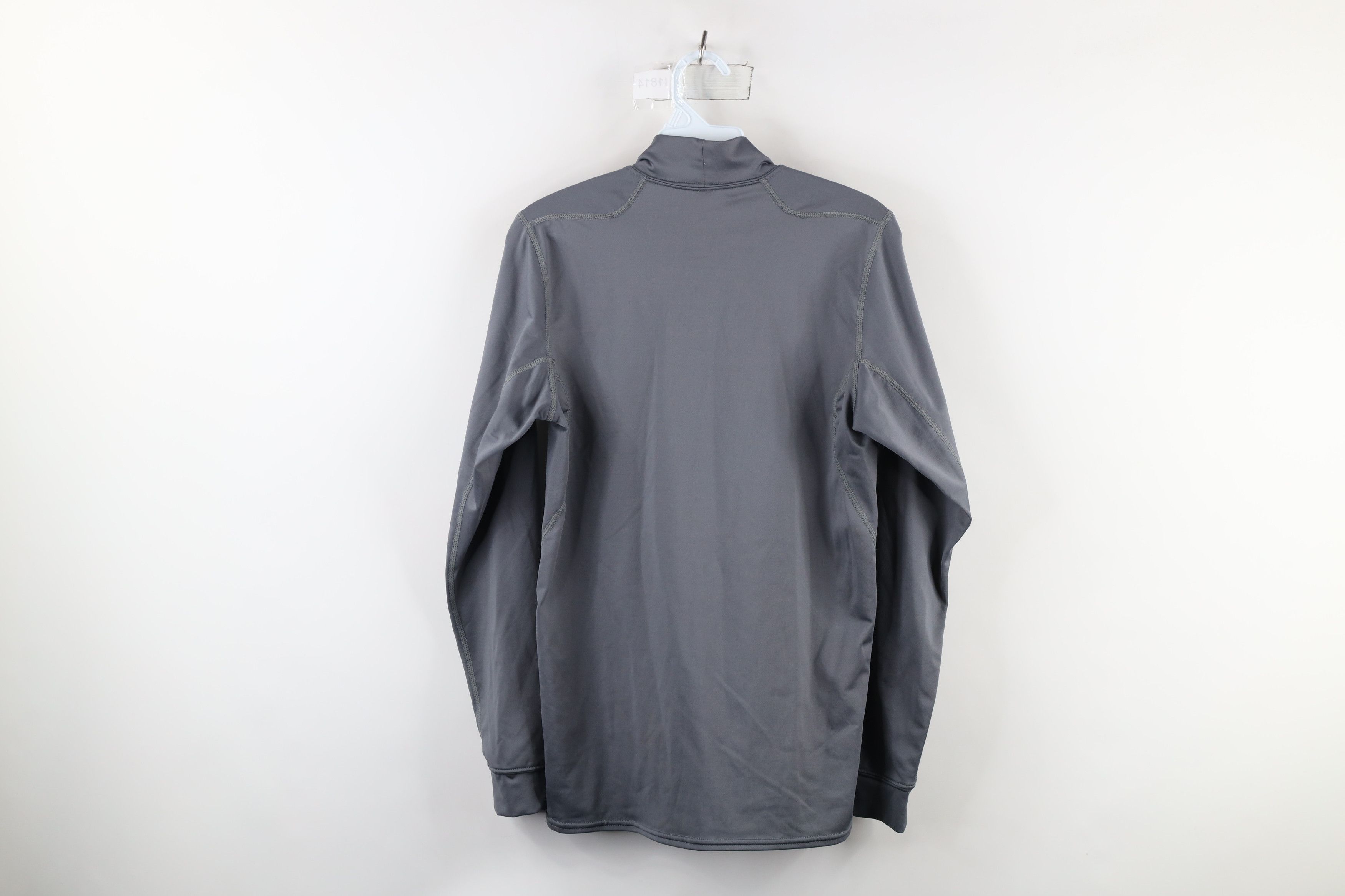 Nike × Vintage Nike Pro Mini Swoosh Mock Neck Compression T-Shirt Gray Size US M / EU 48-50 / 2 - 10 Thumbnail