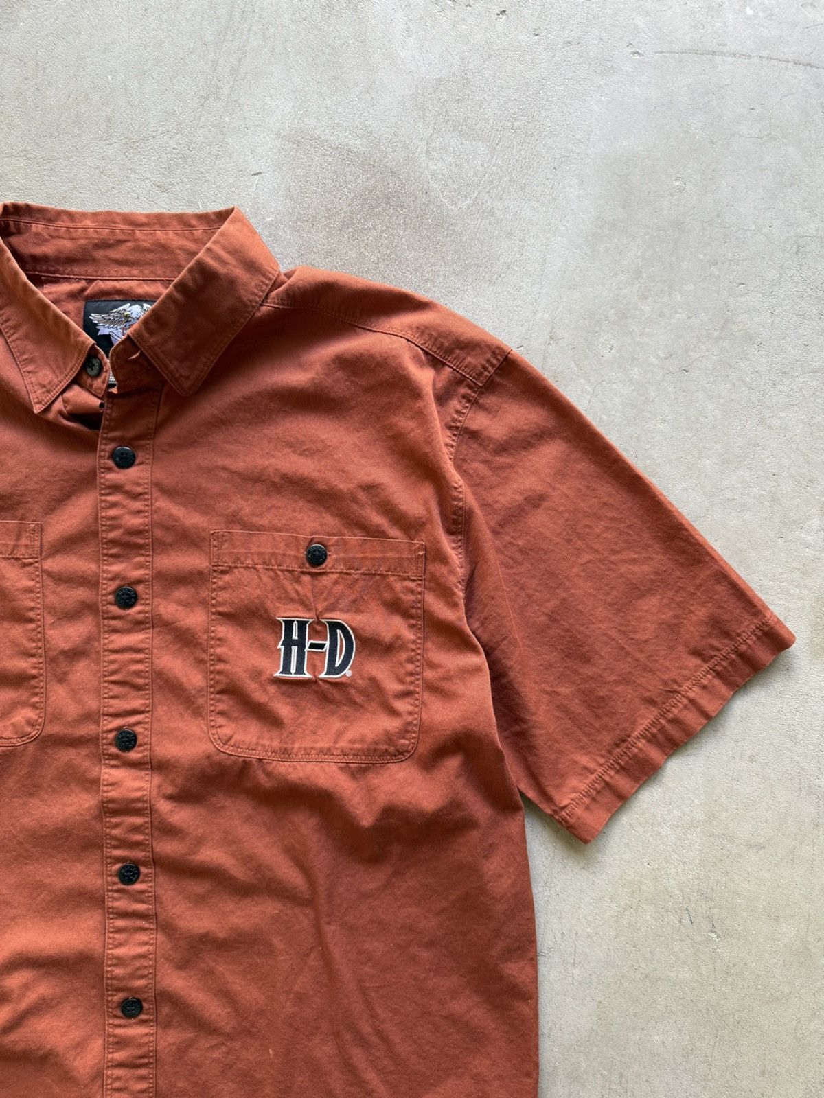 Harley Davidson Vintage Harley Davidson Embroidered Button Up Shirt Size US L / EU 52-54 / 3 - 4 Thumbnail