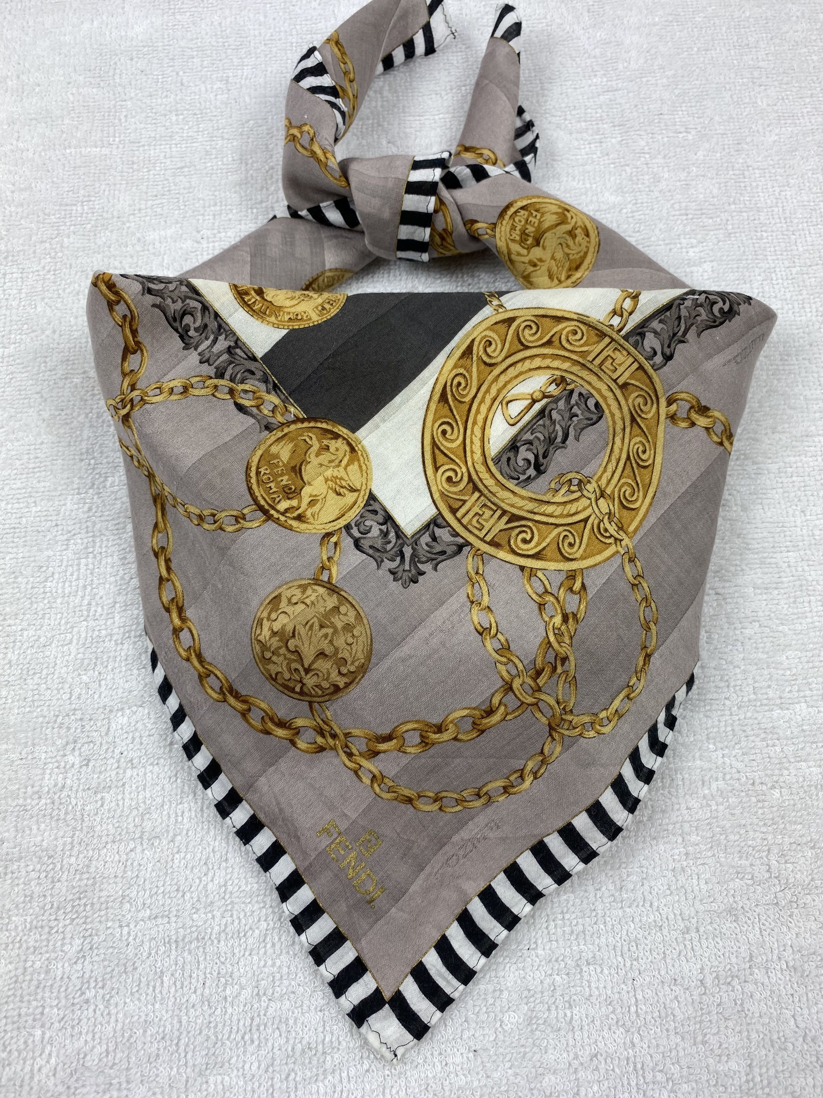 Vintage Fendi Handkerchief / Bandana / Neckerchief A041 Size ONE SIZE - 1 Thumbnail