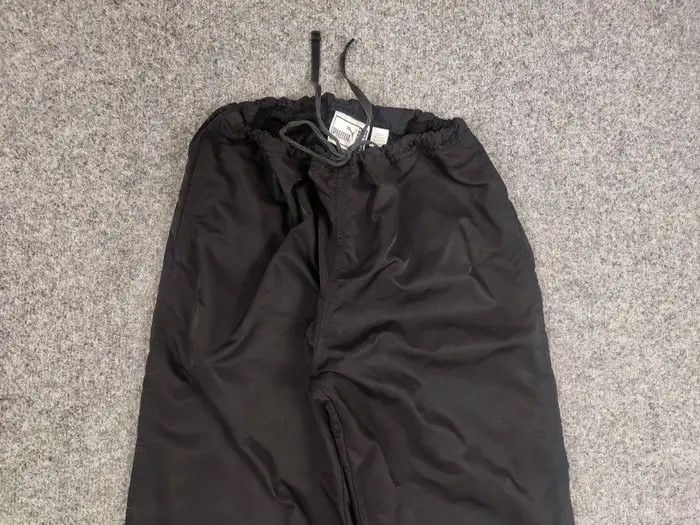 Puma Vintage Puma Logo Zip Knees Black track Pants Y2K Style Size US 32 / EU 48 - 7 Thumbnail