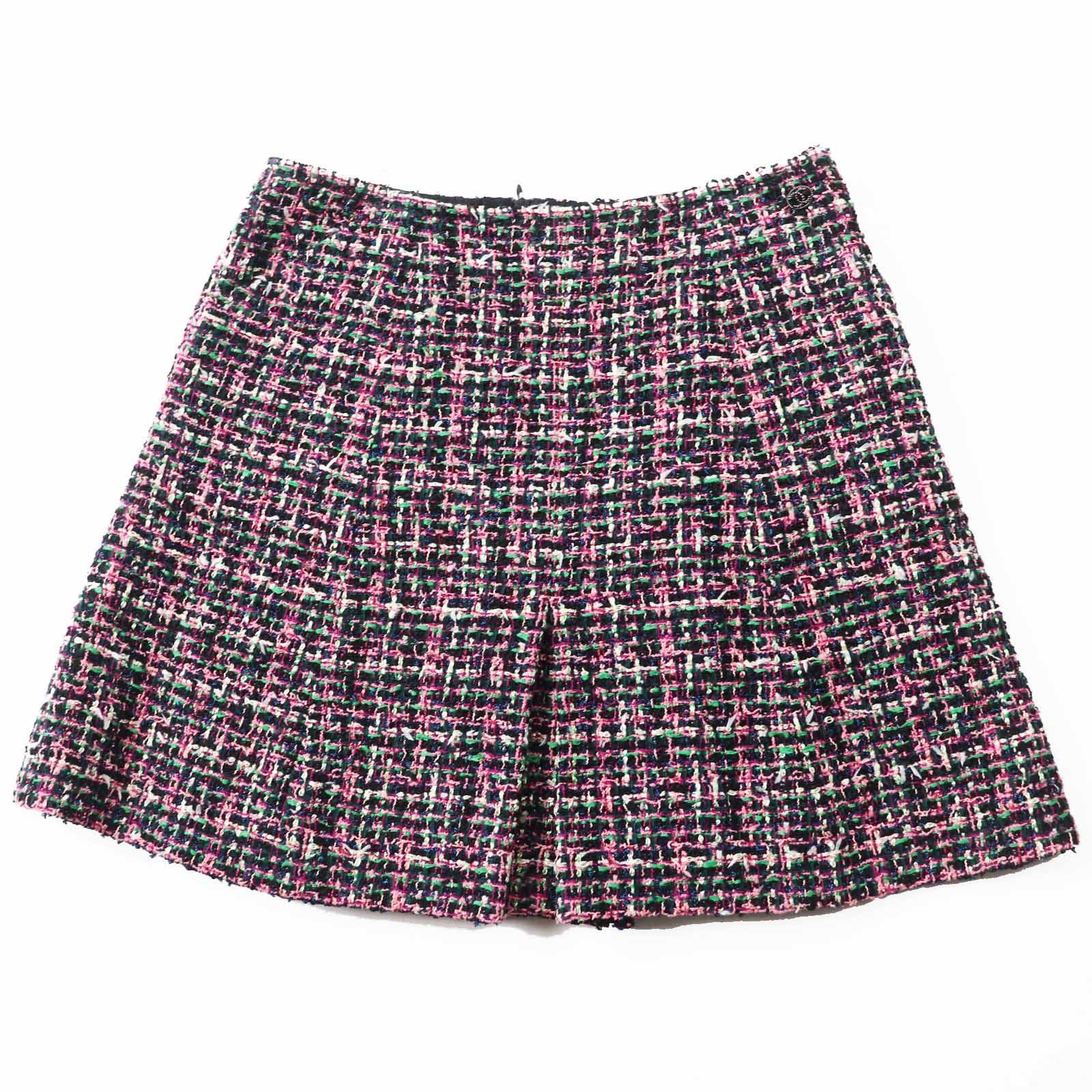 Chanel Chanel Chanel COCO Mark Mixed Tweed Skirt Mixed Tweed Skirt Others Skirts P60792 Size ONE SIZE - 1 Thumbnail