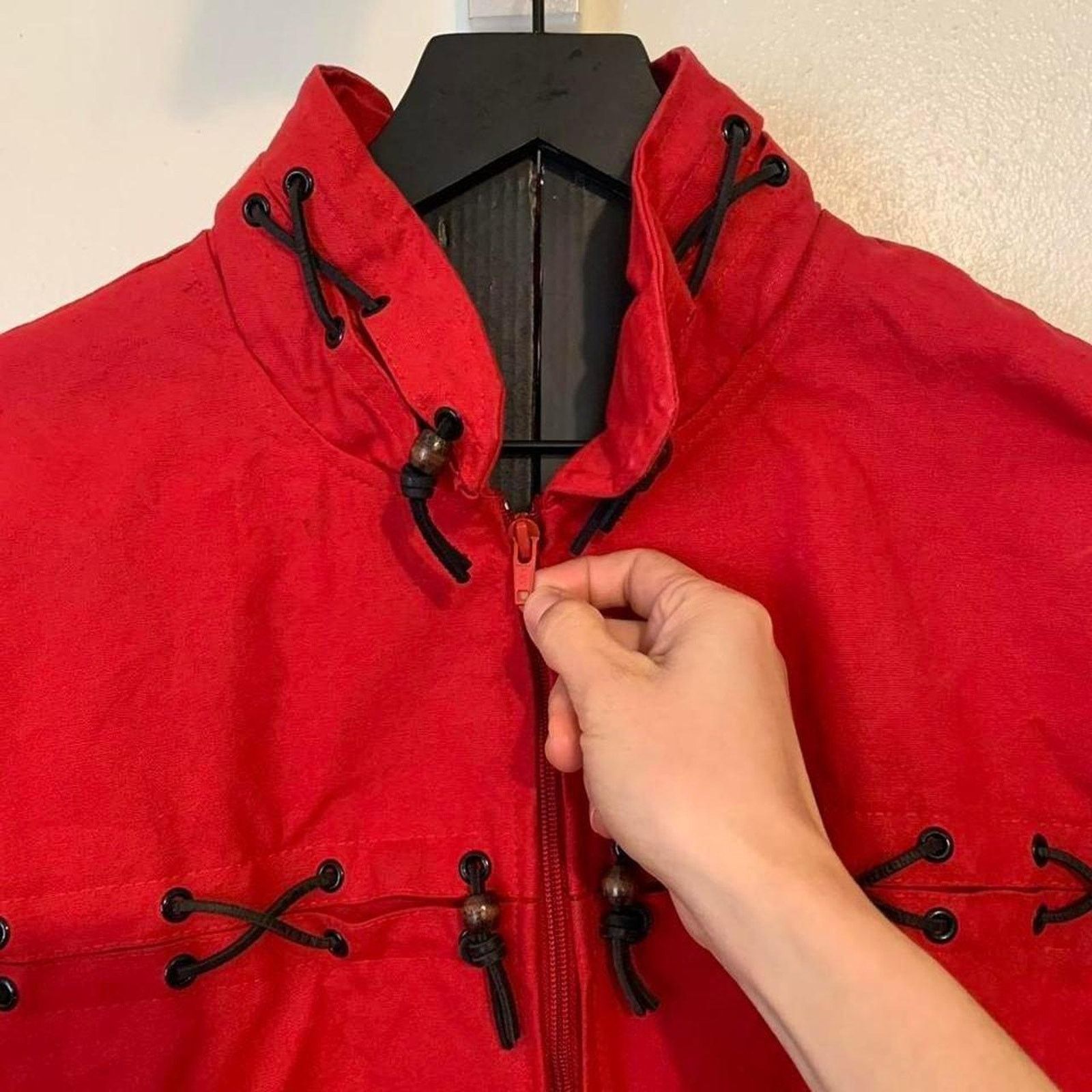Other Vintage Western Red and black lace up Jacket Size US XL / EU 56 / 4 - 3 Thumbnail