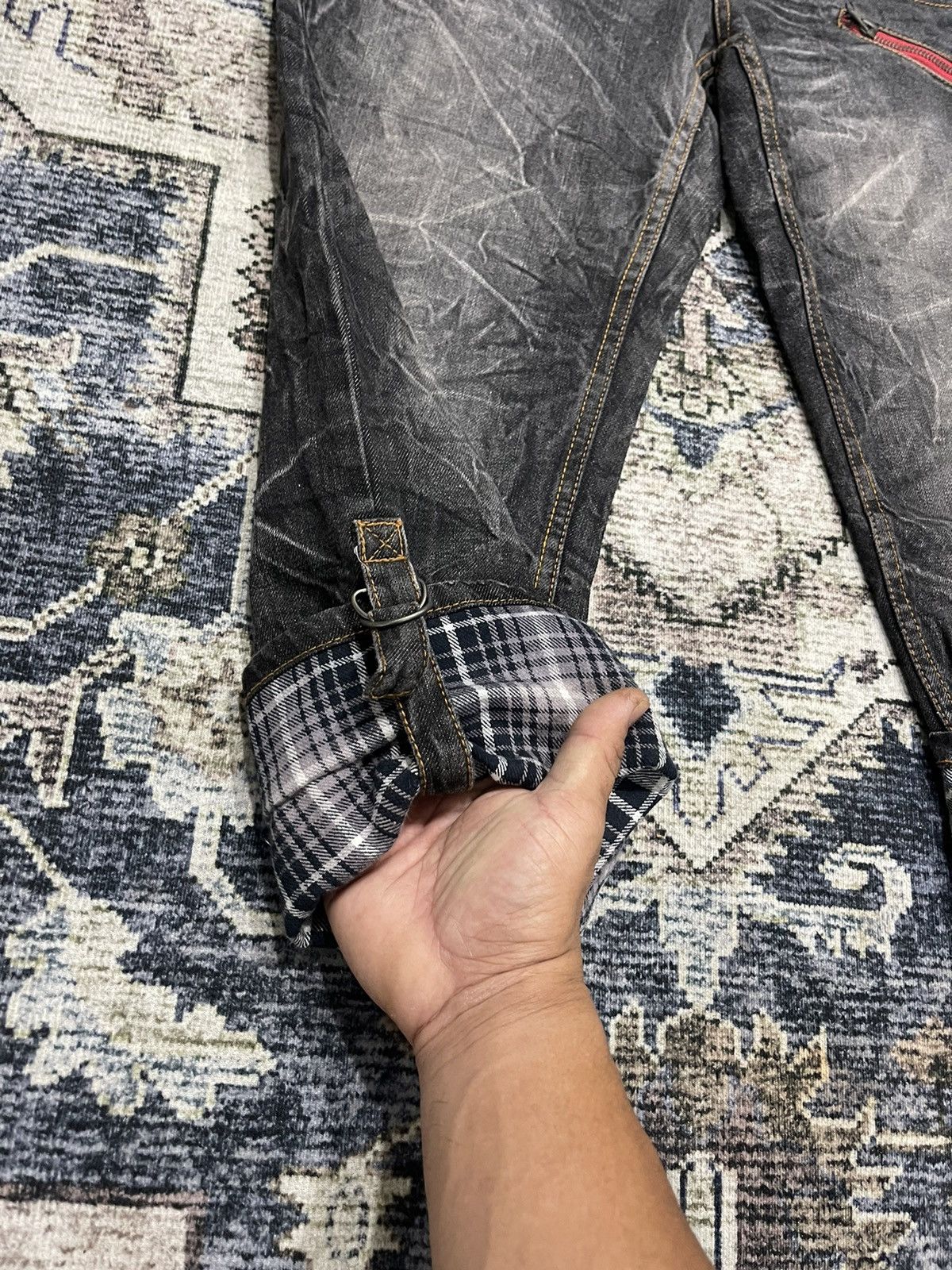 If Six Was Nine × Vintage Vintage BARCEDOS Exchange 3/4 Cropped Acid Wash Denim Pants Size US 32 / EU 48 - 11 Thumbnail
