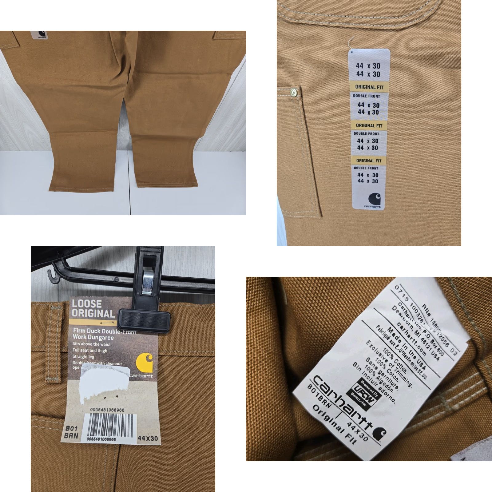 Carhartt VTG Carhartt Double Knee Duck Canvas Pants Made USA 44X30 BRN Dungaree NWT Brown Work Pants Men Size US 44 / EU 60 - 8 Thumbnail