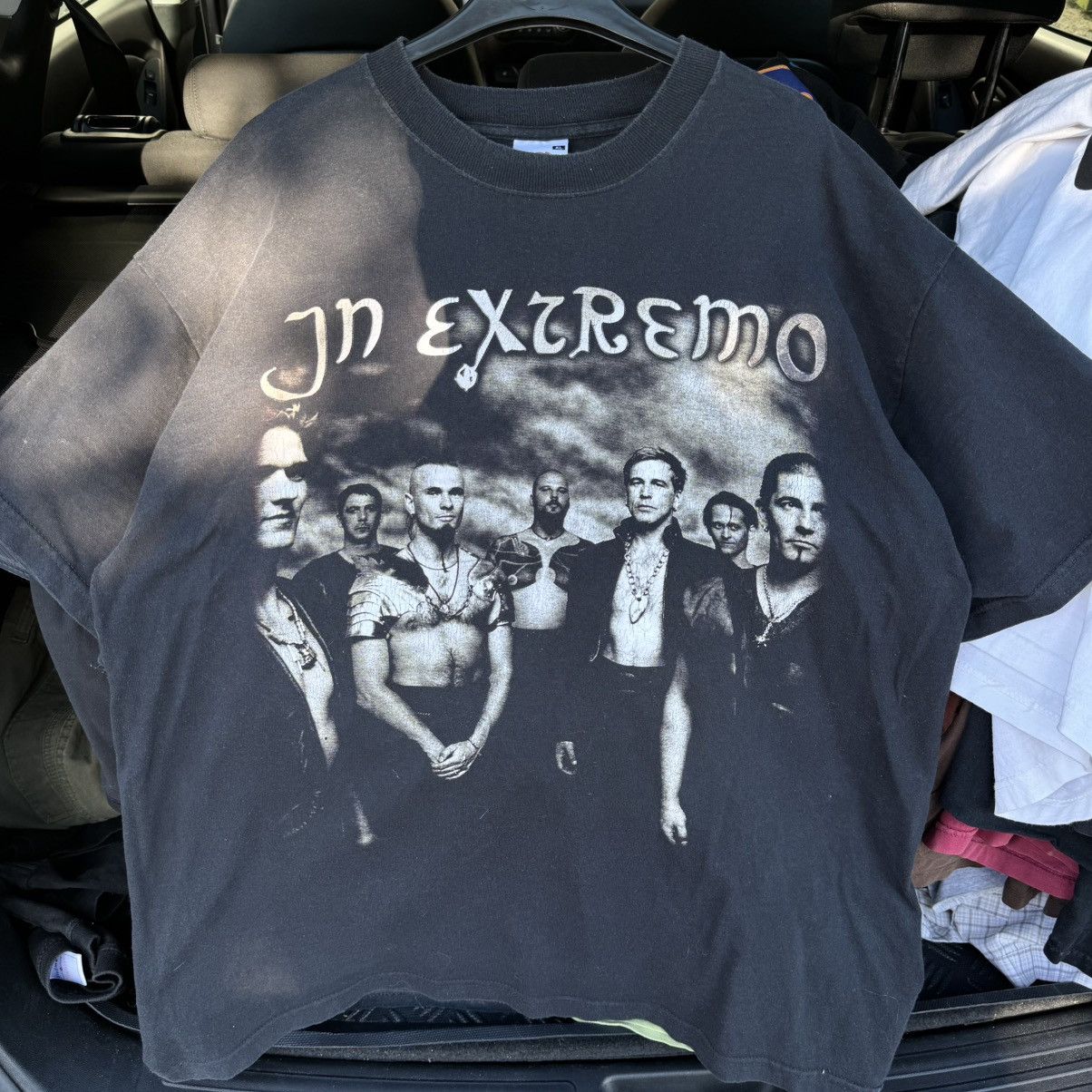 Band Tees Vintage In Extremo Washed Folk Metal Band Tee Gothic 00s Size US XL / EU 56 / 4 - 6 Thumbnail