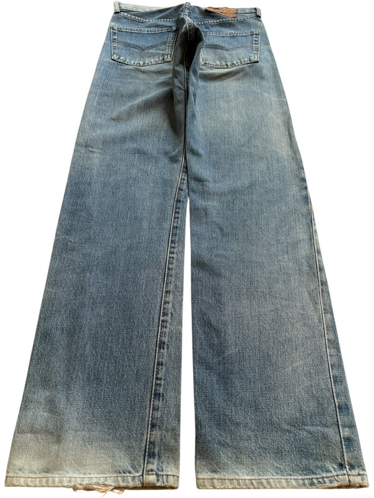 Levi's Vintage 80s Levis 502 Big E Selvedge Mud Wash Loose Jeans Size US 28 / EU 44 - 3 Thumbnail