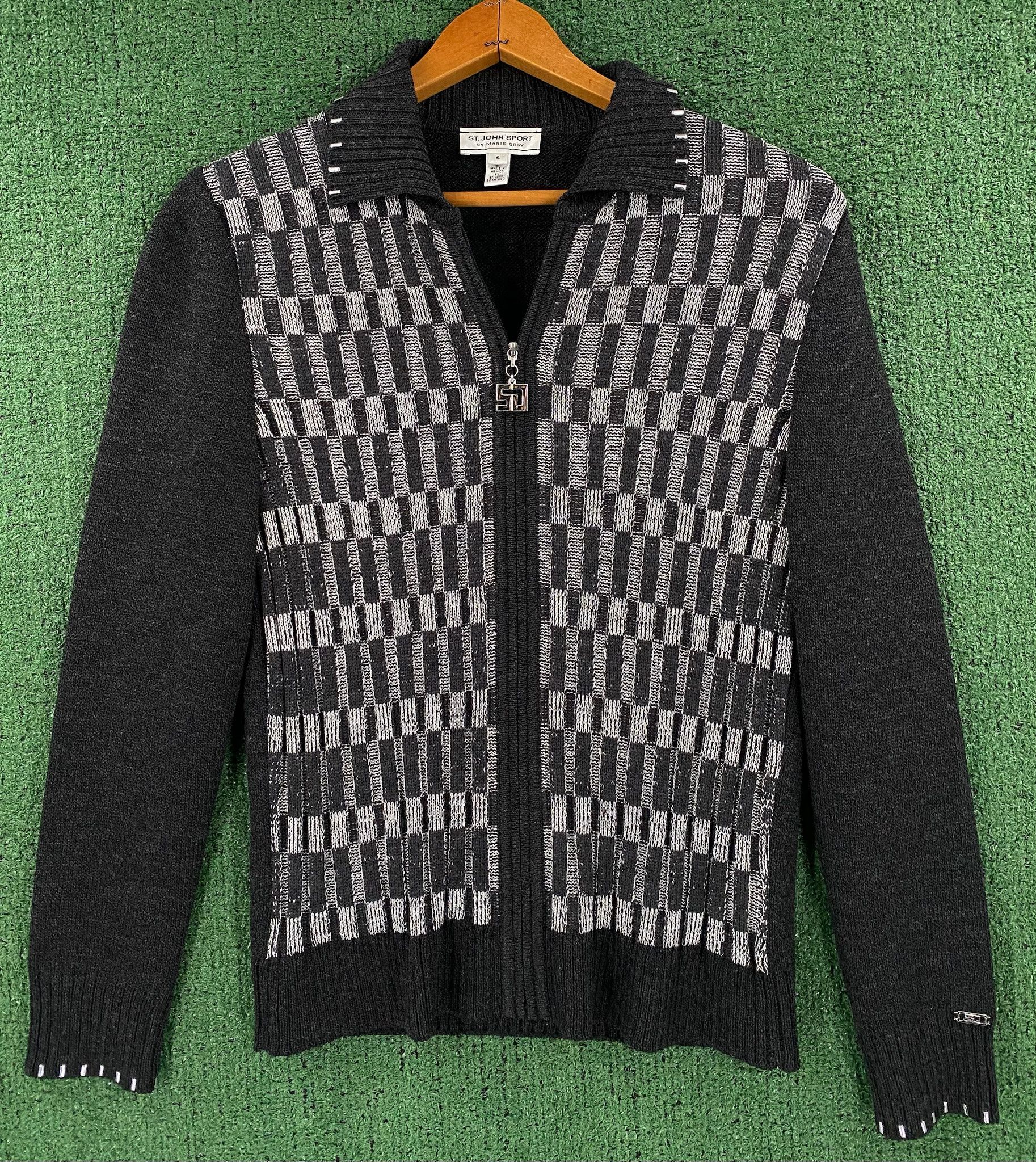 St. John St. John Sport Studded Metallize Cardigan Sweater Small Size S / US 4 / IT 40 - 1 Thumbnail
