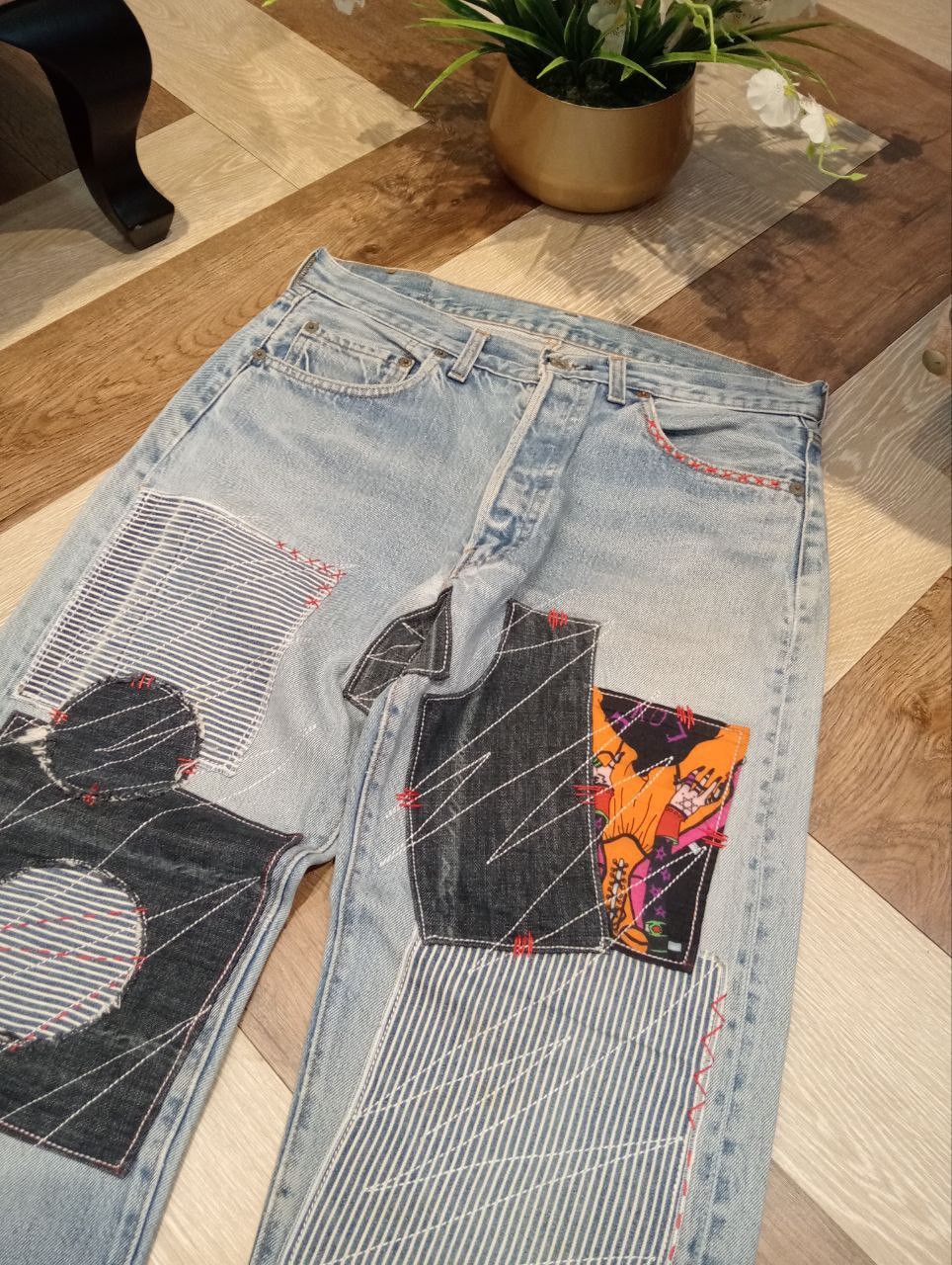 Levi's Vintage Clothing RARE LEVI'S VINTAGE 501 SELVEDGE CUSTOM BLUE DENIM JEANS Size US 34 / EU 50 - 5 Thumbnail