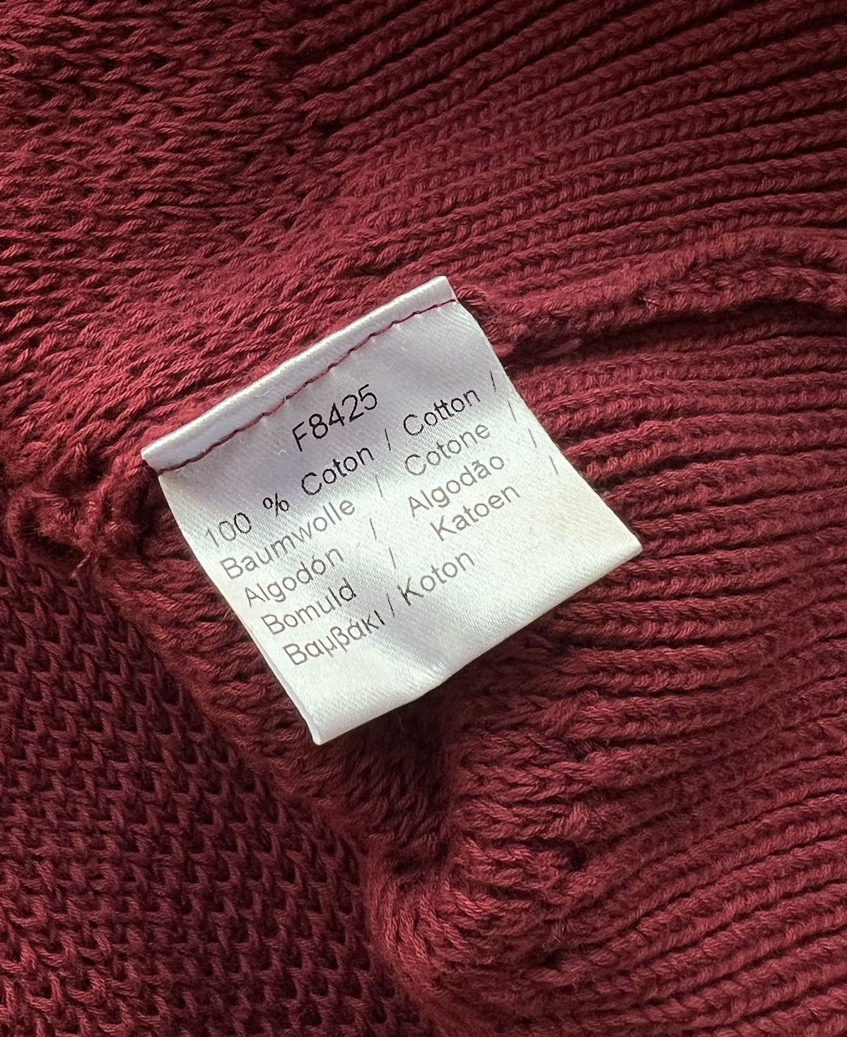 Lacoste × Vintage Vintage Lacoste Zip Up Knit Cherry Sweater Size US XL / EU 56 / 4 - 9 Thumbnail
