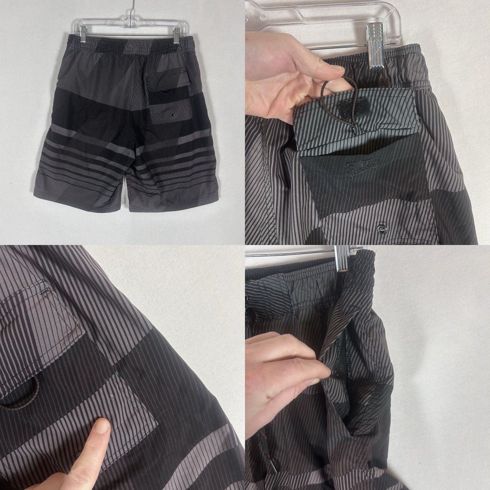Spyder Spyder Athletic Swim Trunks Mens Large Gray Lined Board Shorts Surf Pockets Size US 33 - 8 Thumbnail
