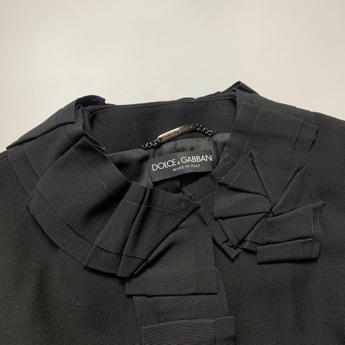Dolce & Gabbana Dolce & Gabbana Ruffled Piping Flower Blazer / Jacket Size S / US 4 / IT 40 - 8 Thumbnail