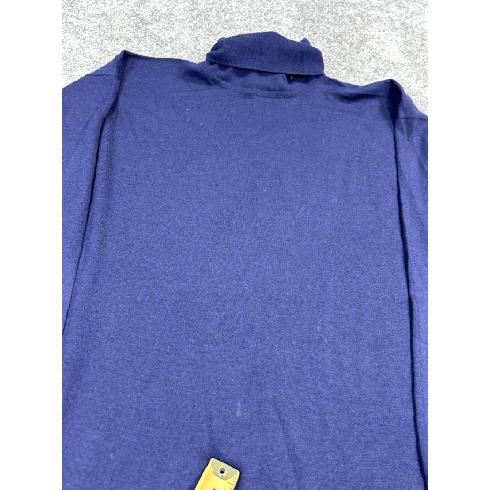 Vintage VINTAGE Drakes Sweater Mens M Blue Wool Knit Pullover Pullover, Turtleneck, Long Sleeve, Regular Fit, Winter Fall, Knits, Casual Mens Size US M / EU 48-50 / 2 - 2 Thumbnail