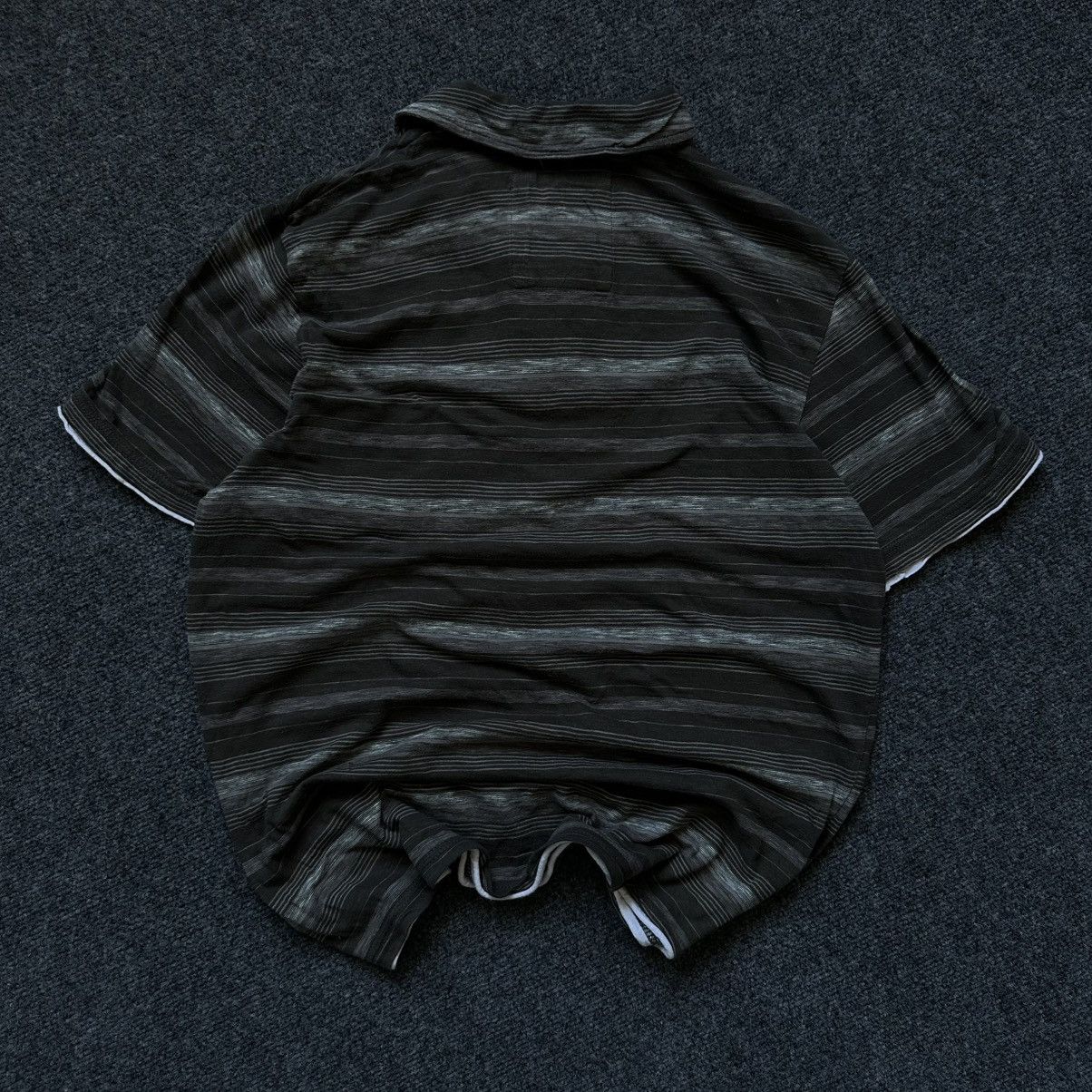 POST ARCHIVE FACTION (PAF) VTG Next Stripped Polo Grunge Avant-garde Size M Green Brown Size US M / EU 48-50 / 2 - 6 Thumbnail