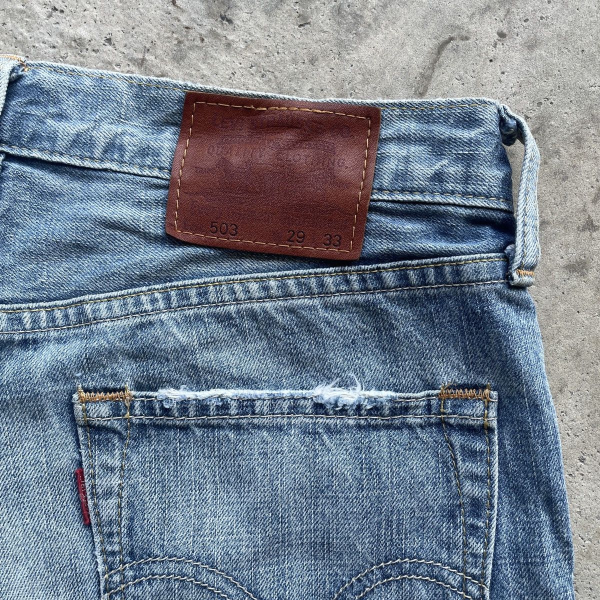 Levi's Vintage Clothing W30 Vintage Levi’s 503 Faded Distressed Jeans Pants Denim Size US 30 / EU 46 - 9 Thumbnail