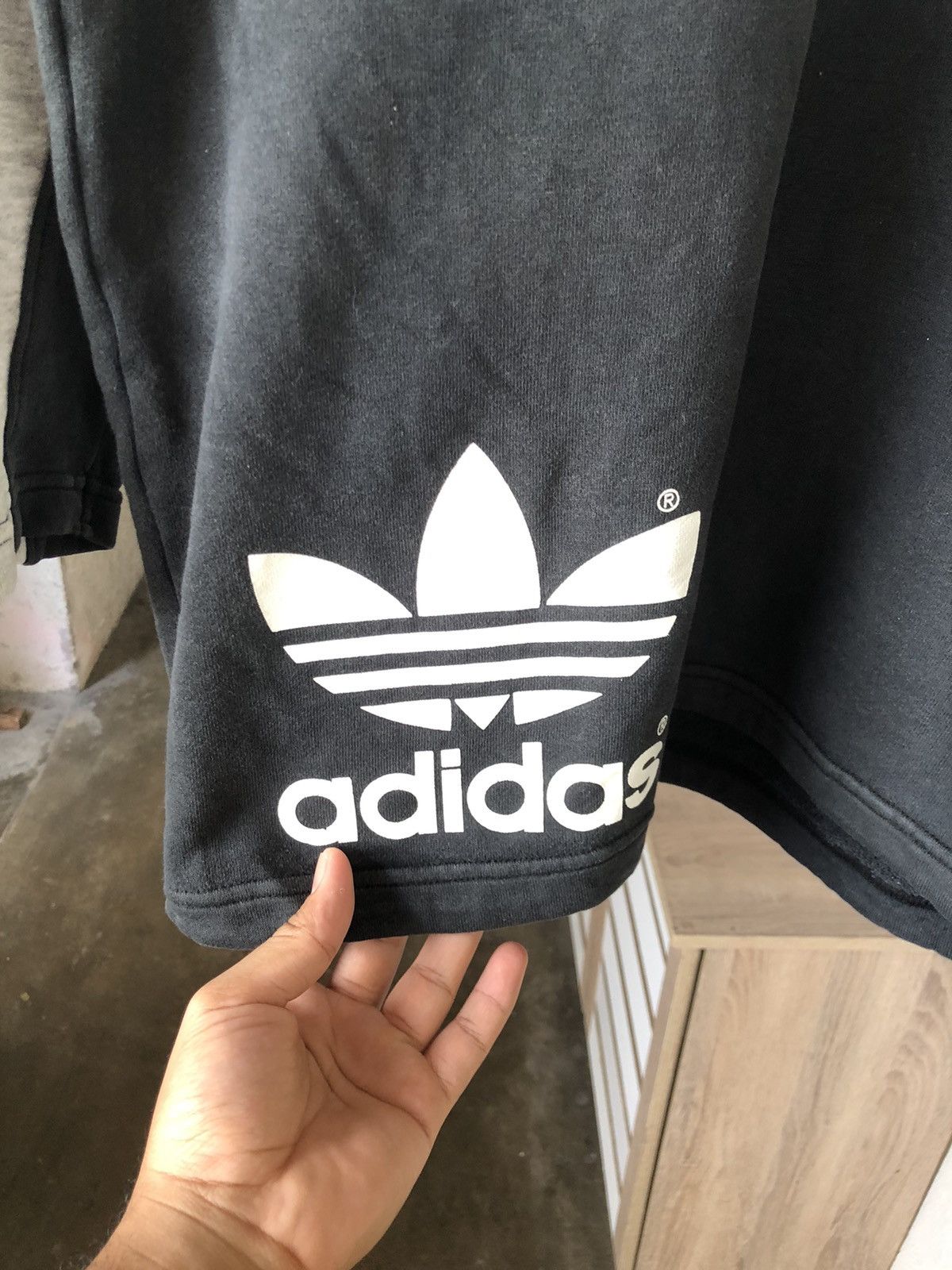 Adidas Vintage 90s Adidas Big Logo Sweater Japan Made Size US L / EU 52-54 / 3 - 5 Thumbnail