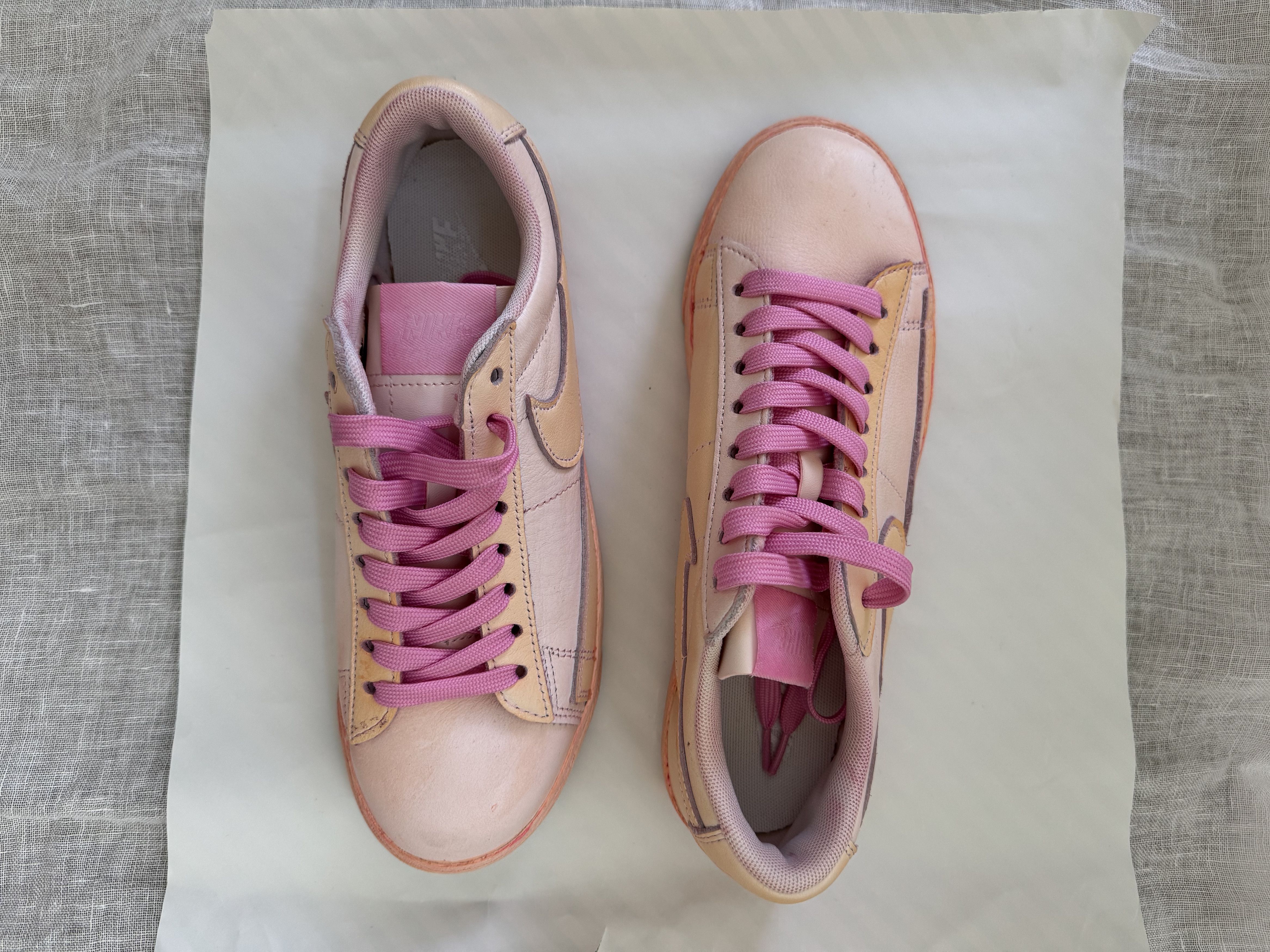 Comme des Garcons COMME DES GARÇONS GIRL Nike Blazer Low Pink Size US 7 / IT 37 - 5 Thumbnail