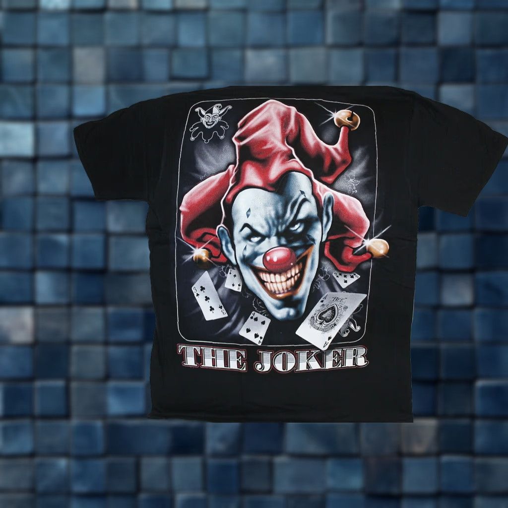 Vintage JOKER GRAPHIC T-SHIRT Mens Black Medium Size US M / EU 48-50 / 2 - 1 Thumbnail