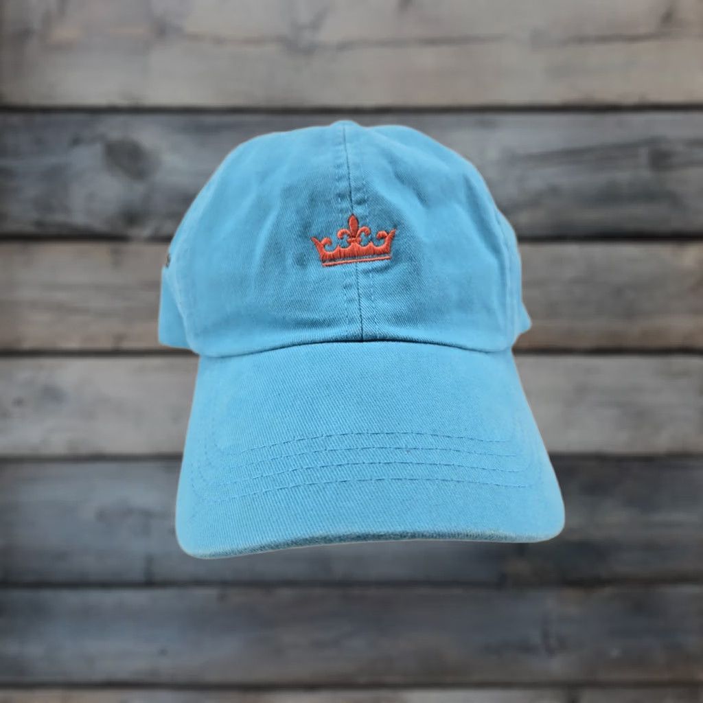 Peter Millar VINTAGE Peter Millar Hat One Sz Adjustable Strapback Turquoise Orange Golf Baseball Unisex Adults Cotton Twill Adjustable Sports Hat Mens Women Size ONE SIZE - 1 Thumbnail