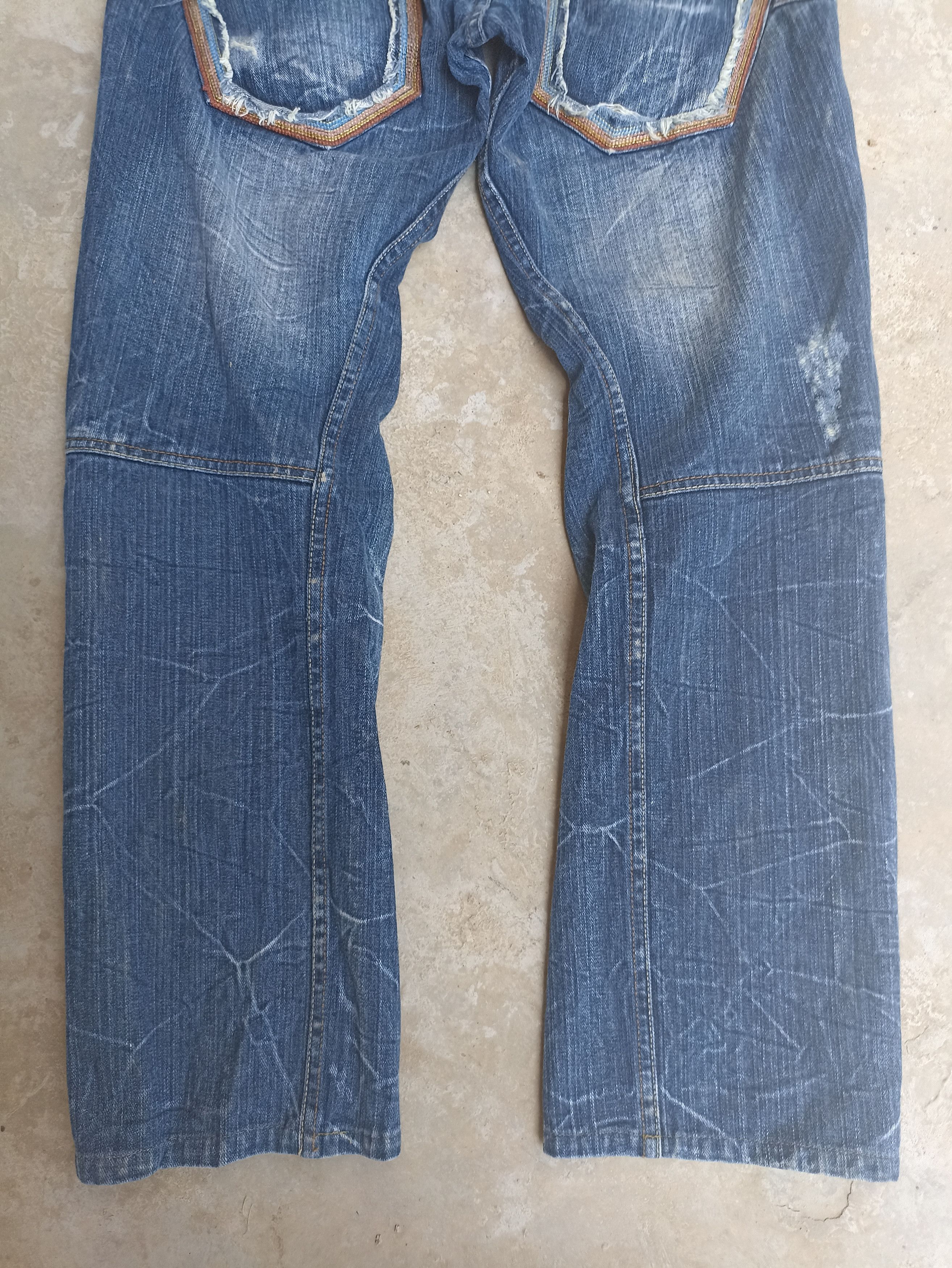 Beauty Beast Dominate Handcrafted jeans distressed beauty beast Size US 32 / EU 48 - 13 Thumbnail