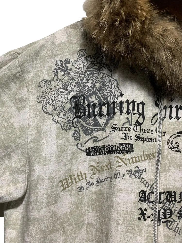 Other Y2K burning spirit peom double zip fur hoodie Size US XL / EU 56 / 4 - 4 Thumbnail