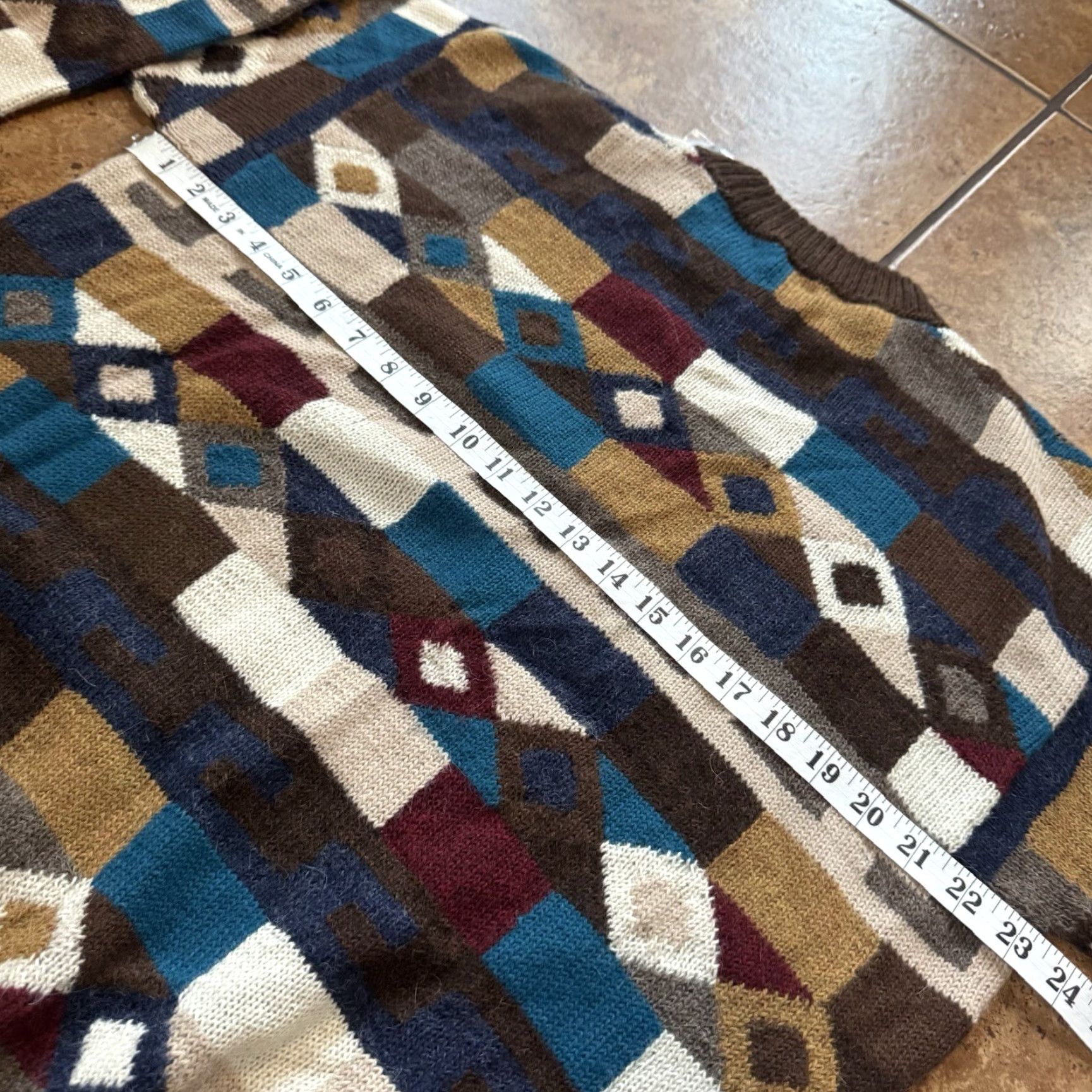 Vintage VINTAGE Novica 100% Alpaca Made In Peru Casual Boho Sweater Women XL Fair Isle Shirt Womens Bohemian 90s Size XL / US 12-14 / IT 48-50 - 7 Thumbnail