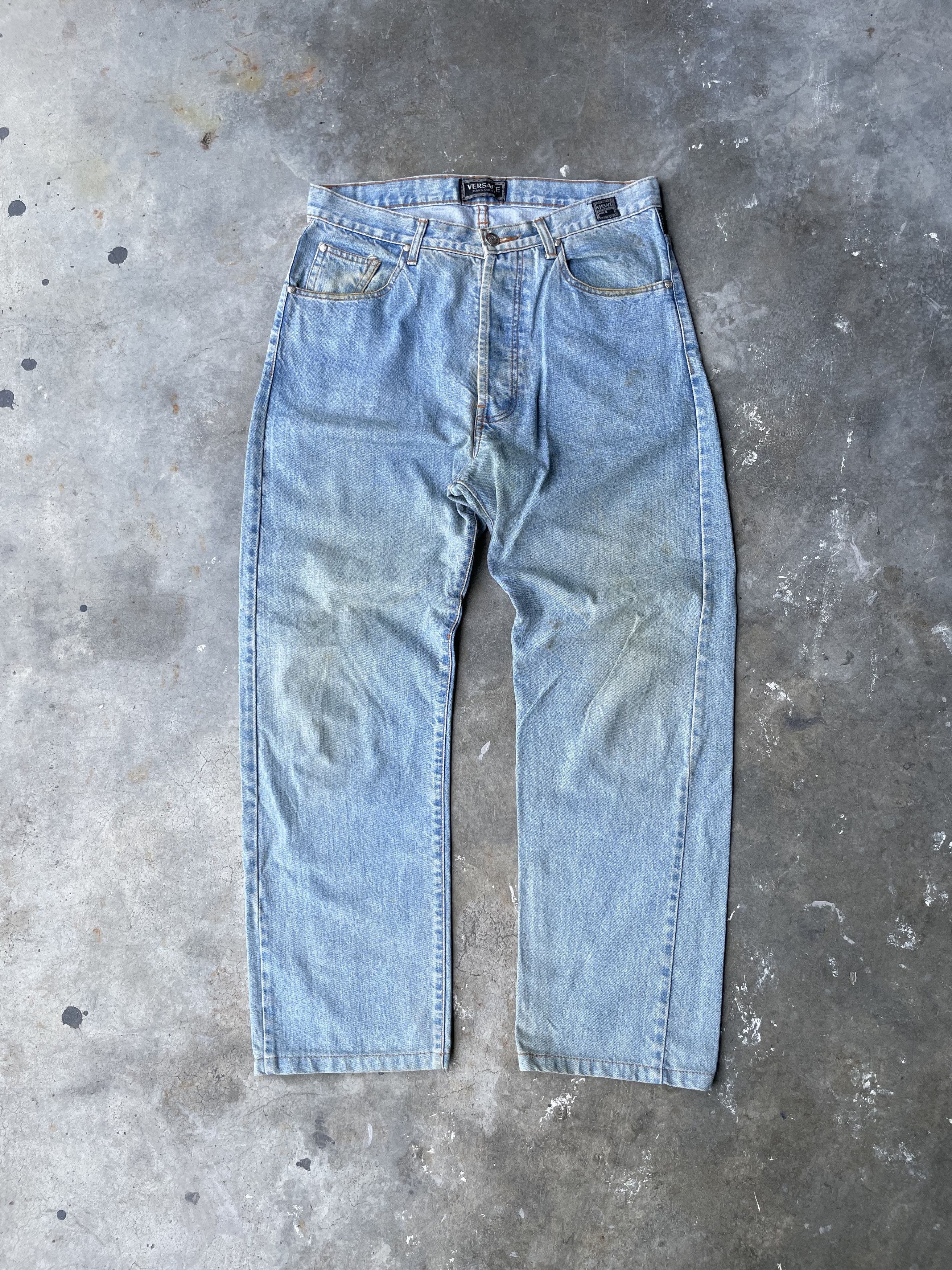 Versace Jeans Couture Vintage Versace Jeans Couture Light Washed Denim Size US 32 / EU 48 - 2 Thumbnail