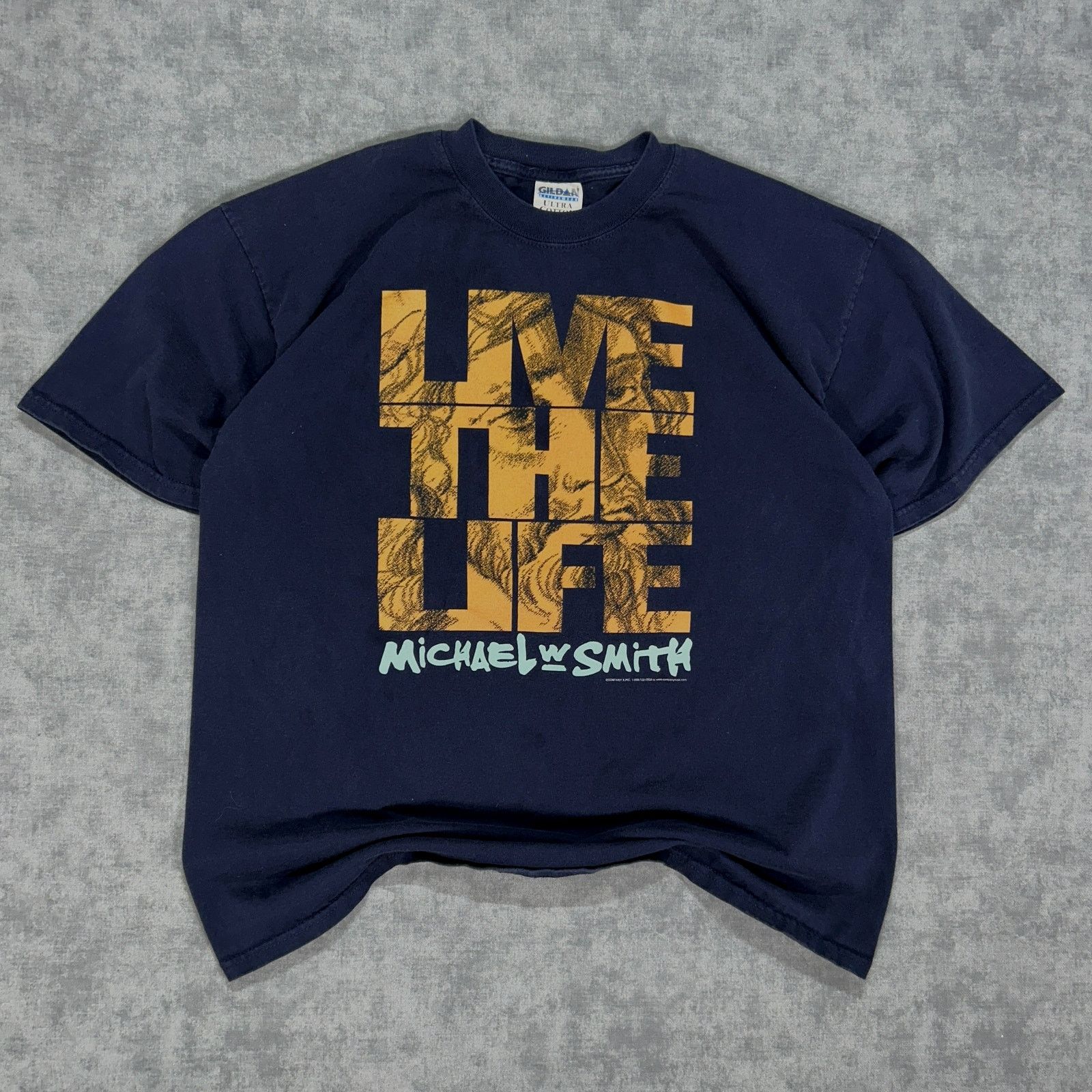 Gildan VTG Gildan Live the Life Michael W Smith Tour merch T mns XL Size US XL / EU 56 / 4 - 1 Thumbnail