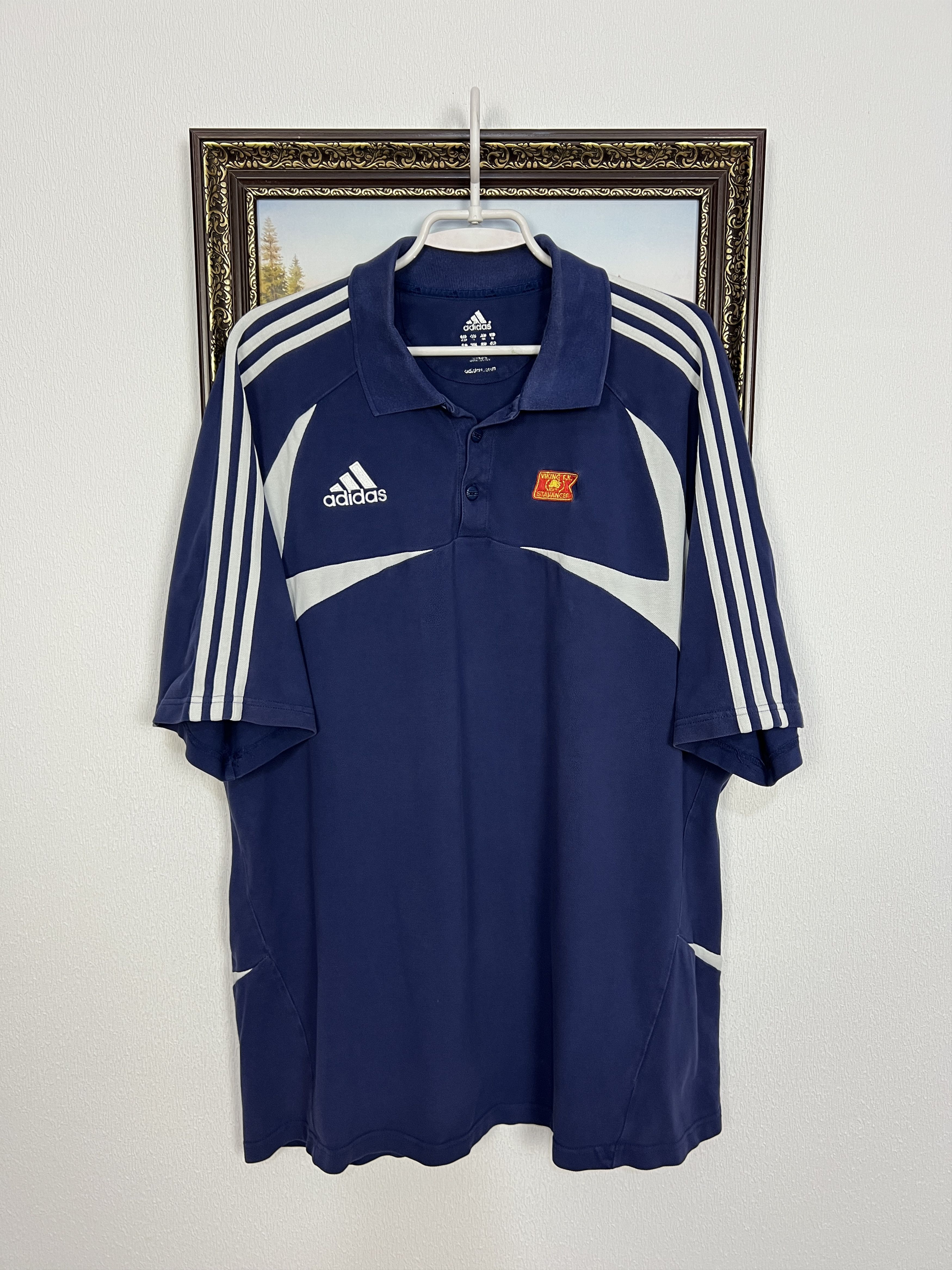 Adidas Vintage Viking Stavanger Football Polo Shirt Jersey Trikot Size US XL / EU 56 / 4 - 1 Thumbnail