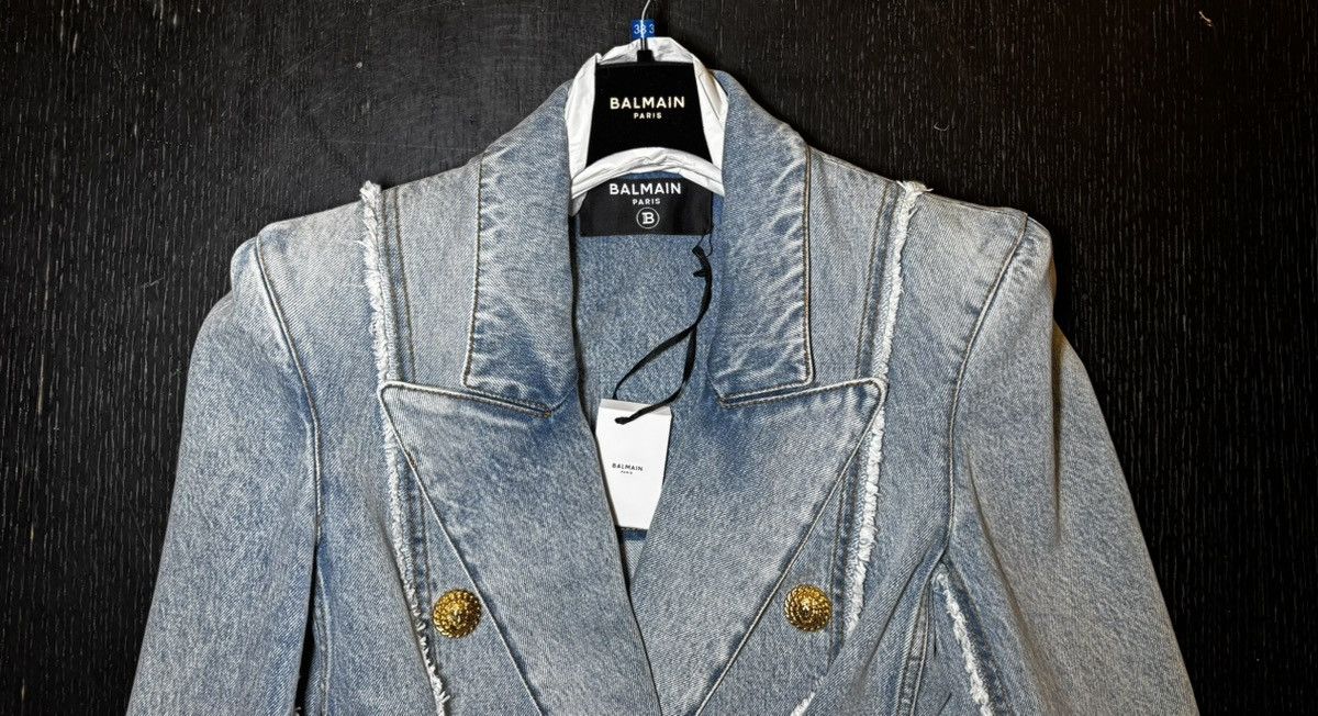 Balmain Balmain - denim blazer doublebreasted Size XS / US 0-2 / IT 36-38 - 9 Thumbnail