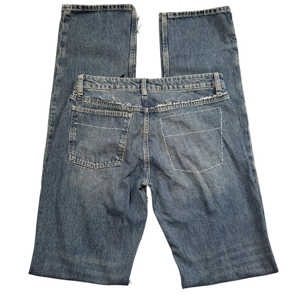 Zara New Zara Straight Leg Stitched Jeans 6688/299 Size 40 US 8 Size 30" / US 8 / IT 44 - 3 Thumbnail