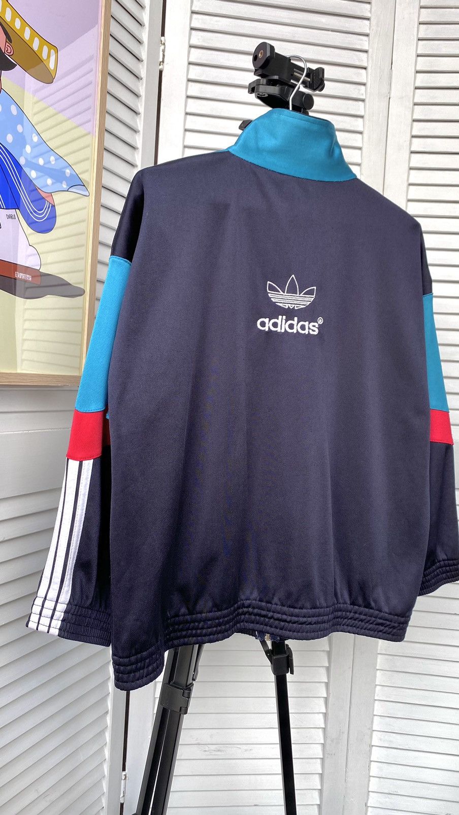 Adidas × Vintage Vintage Adidas Track Firebird Retro Jacket Striped 90s Blue Size US XXS / EU 40 - 9 Thumbnail