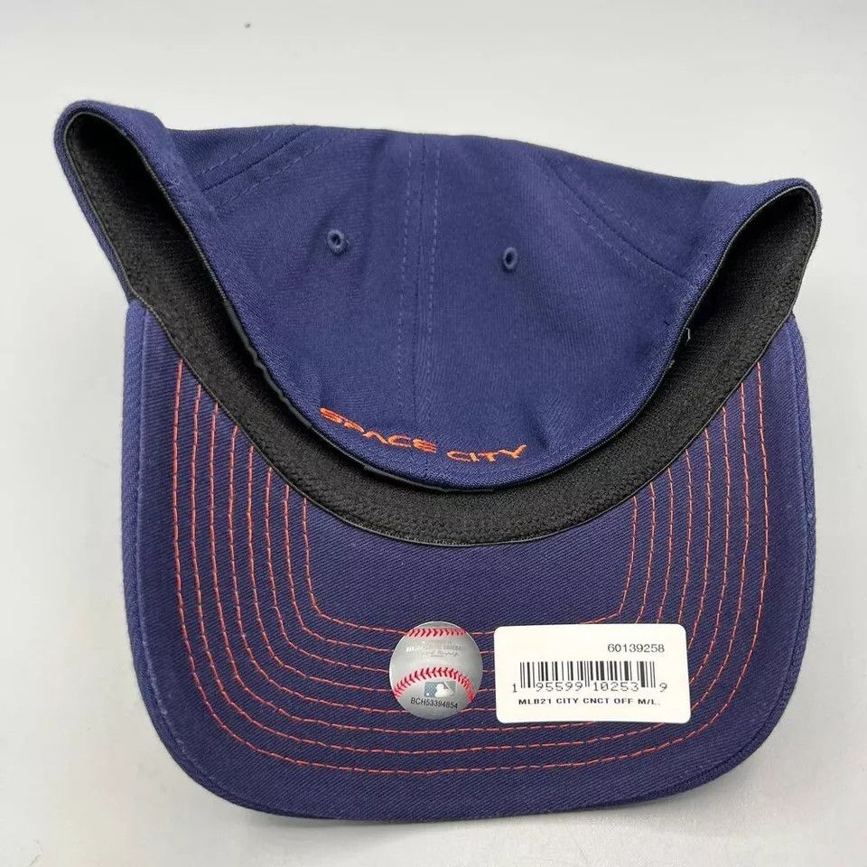 New Era Houston Astros Hat Men M-L 39Thirty New Era Stretch Fitted Size ONE SIZE - 6 Thumbnail