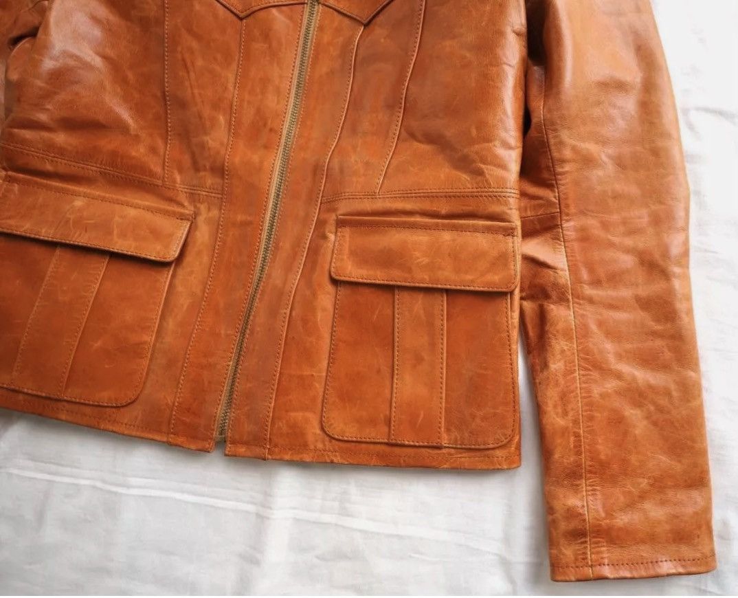 Y'2 Leather 70s-style East West leather jacket from Y'2 Leather Size US M / EU 48-50 / 2 - 8 Thumbnail