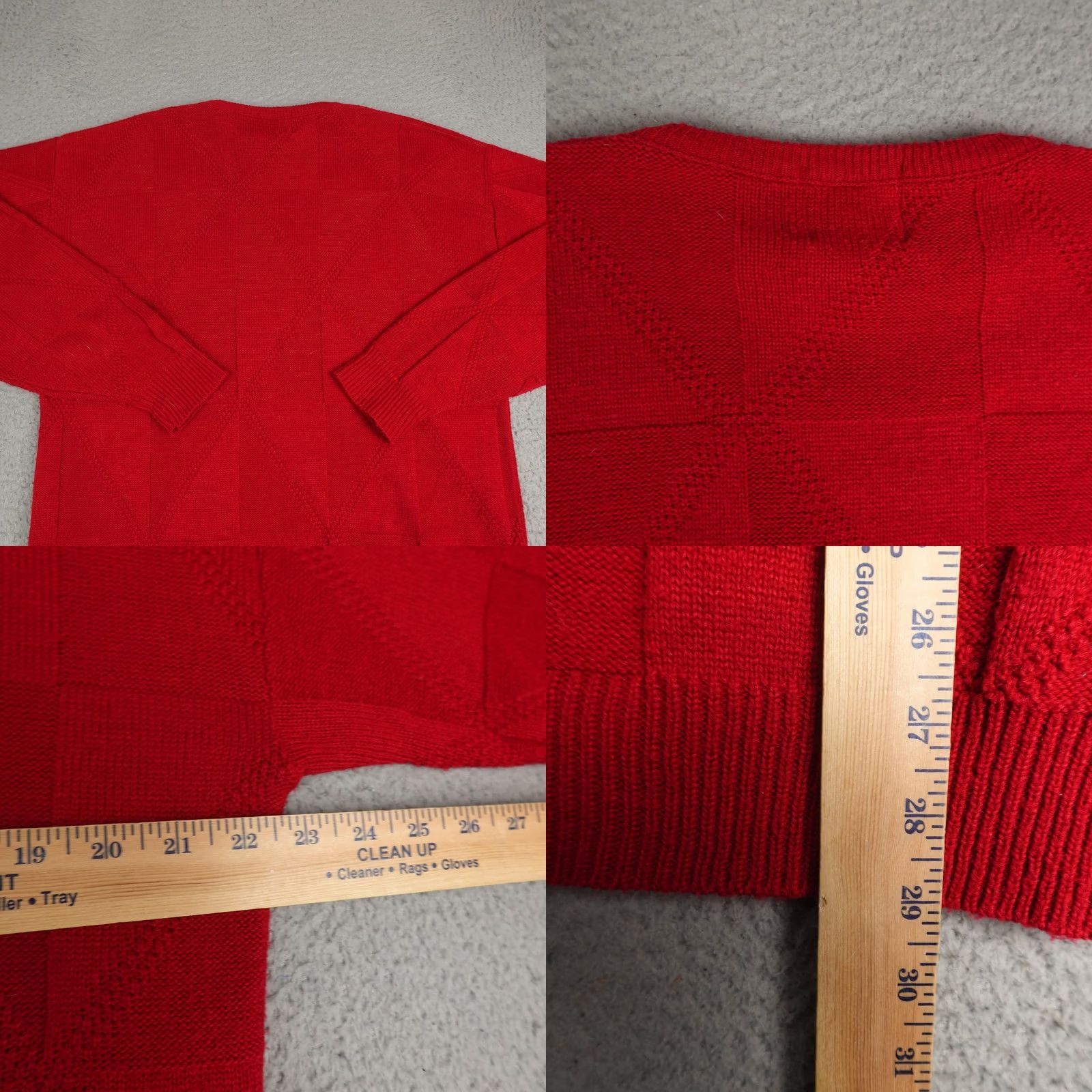 Vintage VINTAGE Pine State Mens Sweater XL Red Geometric Knit Crewneck Made In USA 90s Size US XL / EU 56 / 4 - 8 Thumbnail