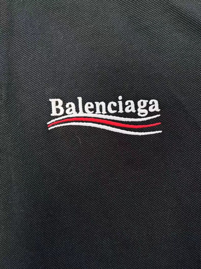 Balenciaga Balenciaga Logo Button Short Sleeve Polo Shirt Size US M / EU 48-50 / 2 - 3 Thumbnail