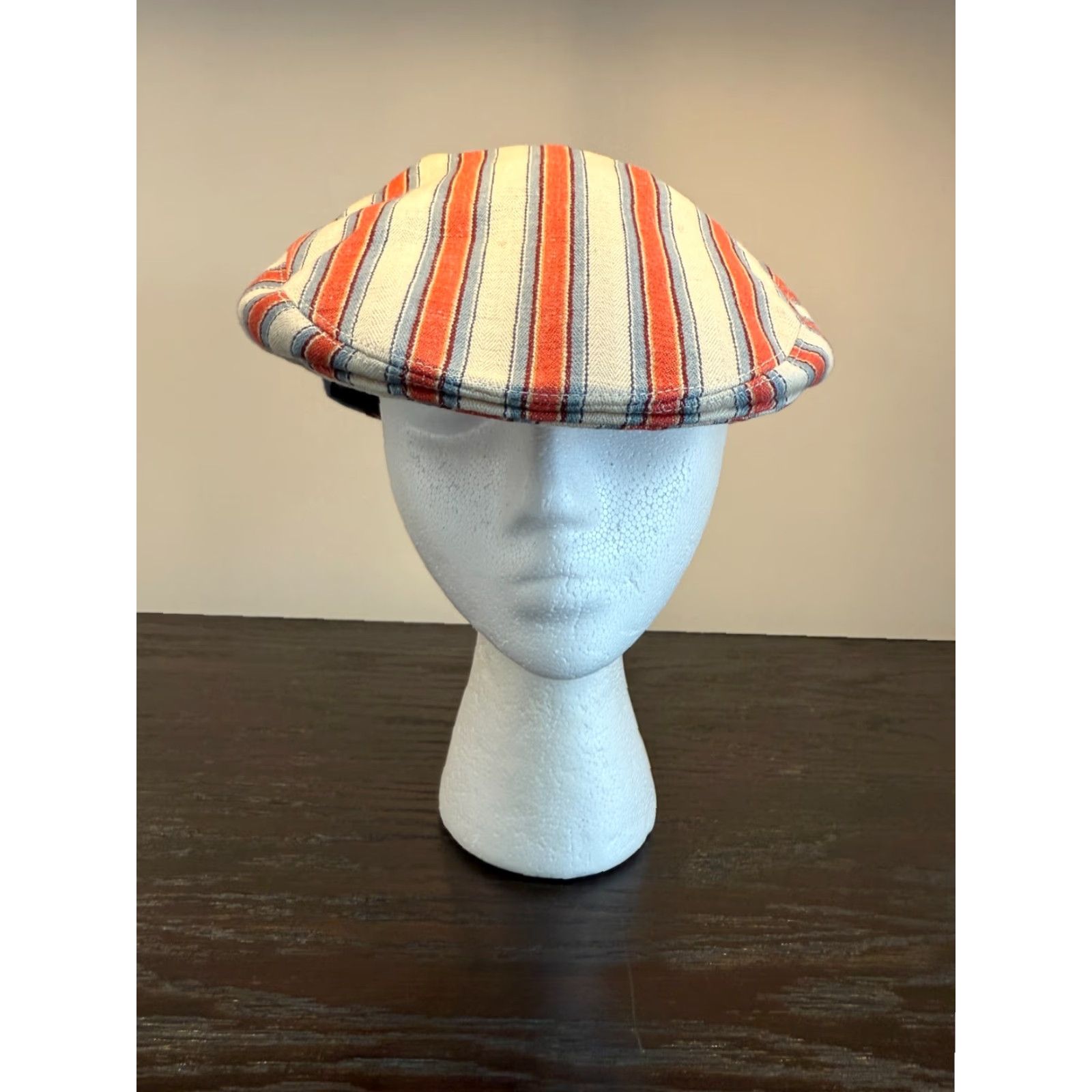 Etro Anthony Peto Hat Mens Small Regency Red Striped Twill Cap Made in France Size ONE SIZE - 2 Thumbnail