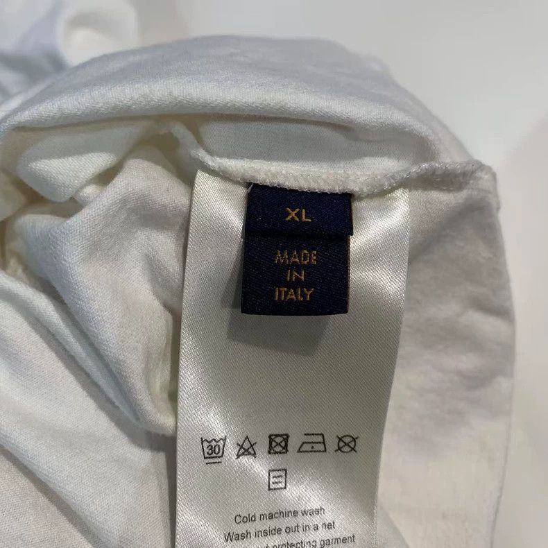 Louis Vuitton louis vuitton White Logo Short Sleeve 2501-Nextarrow Size US XL / EU 56 / 4 - 4 Thumbnail